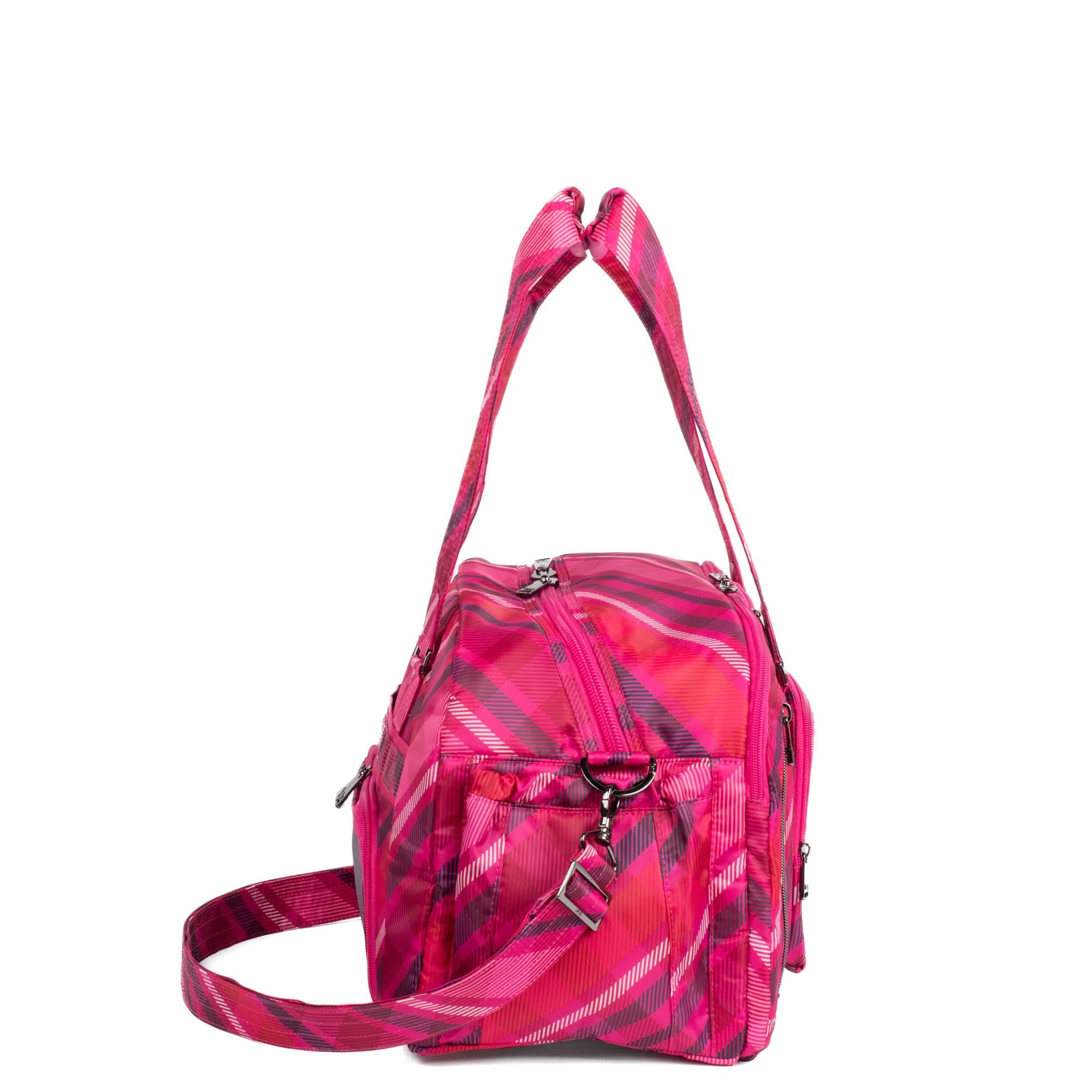 Propeller 2 Overnight Bag - BERRY PLAID - Propeller2_BerryPlaid_03