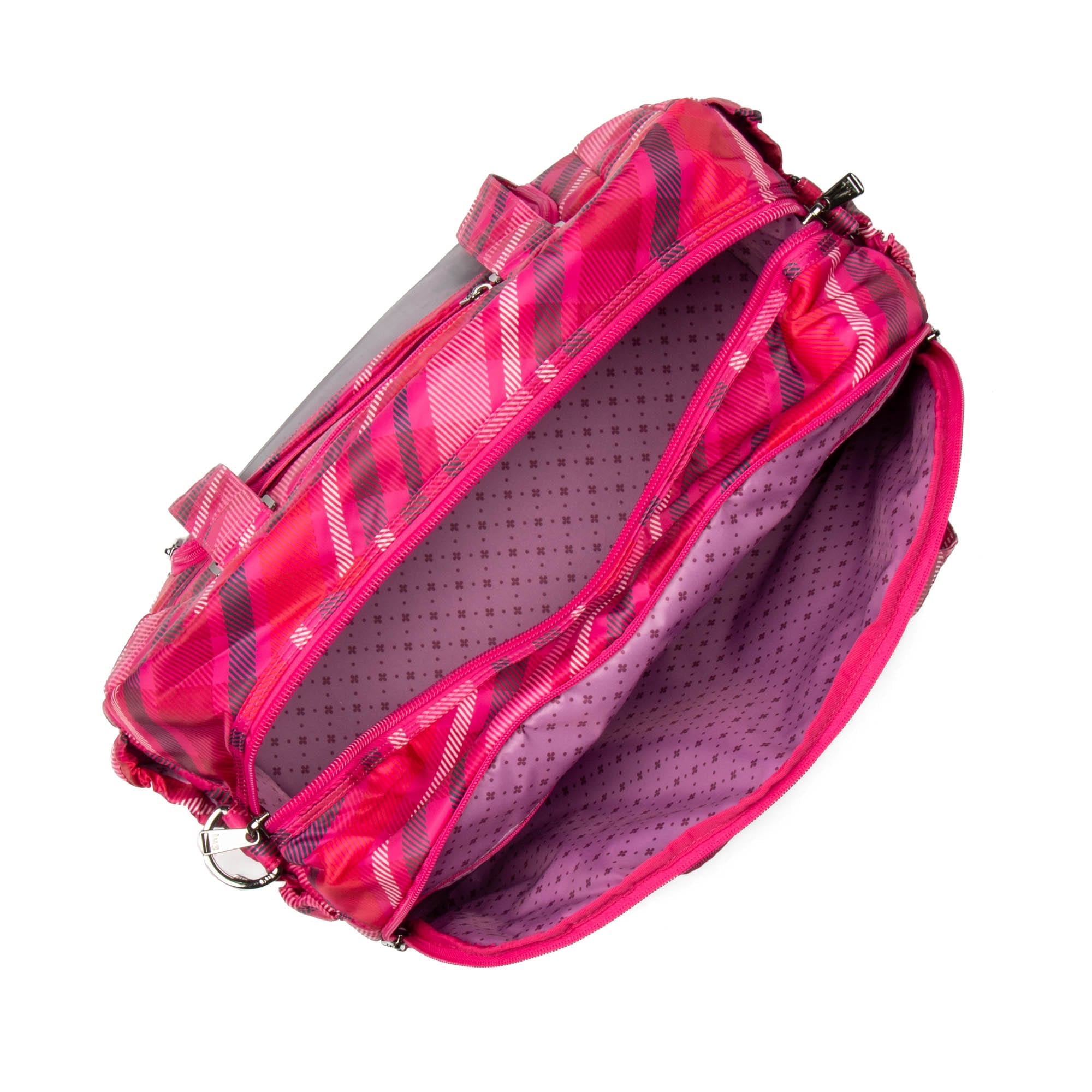 Propeller 2 Overnight Bag - BERRY PLAID - Propeller2_BerryPlaid_05