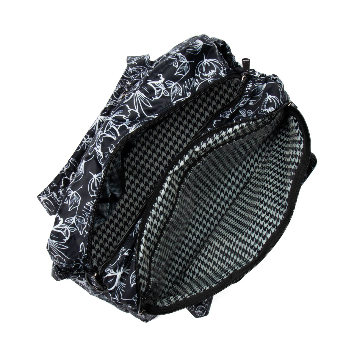 Propeller 2 Overnight Bag - OUTLINE FLORAL BLACK - Propeller2_OutlineFloralBlack_05