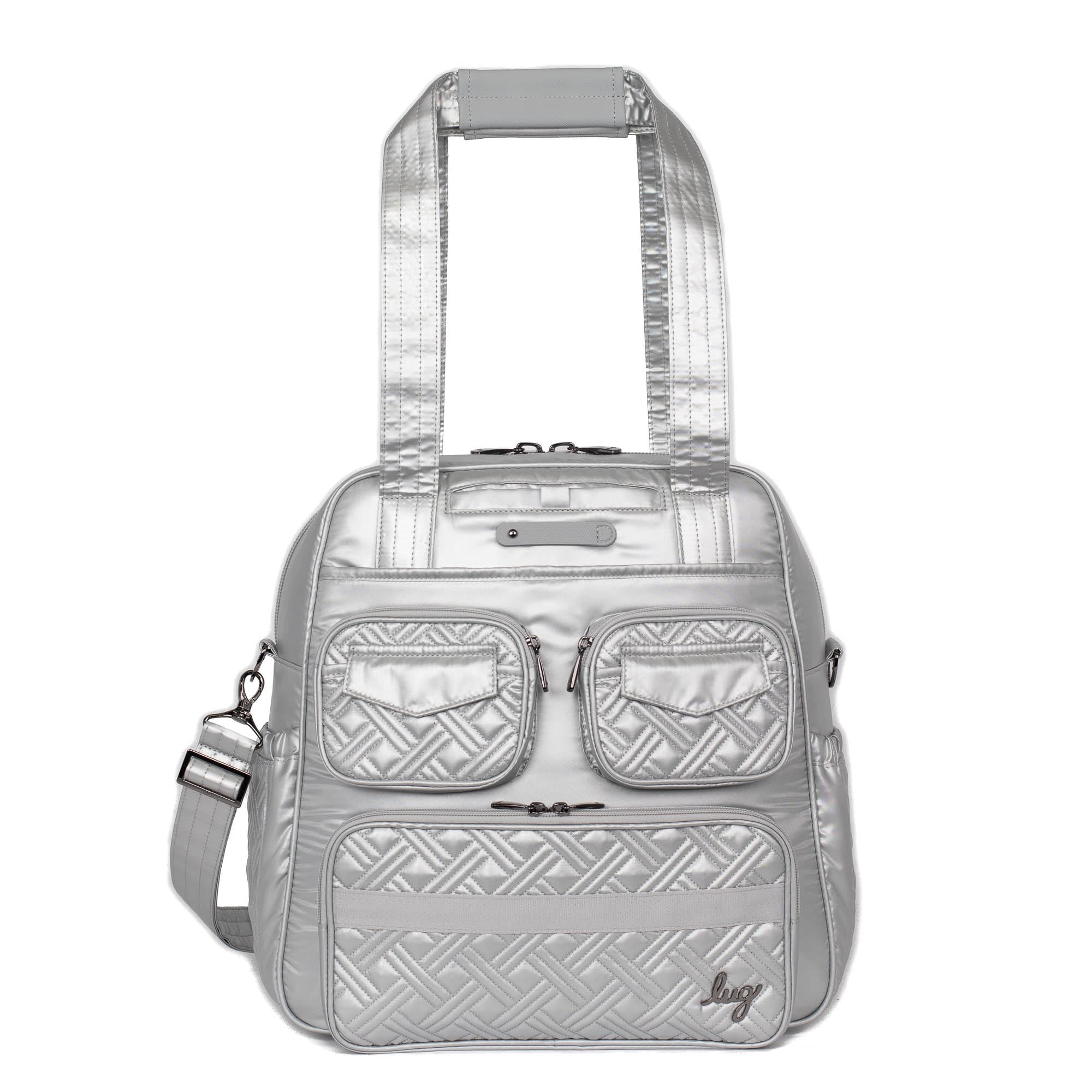 Puddle Jumper LE Convertible Tote Bag - METALLIC SILVER - PuddleJumperLE_MetallicSilver_01