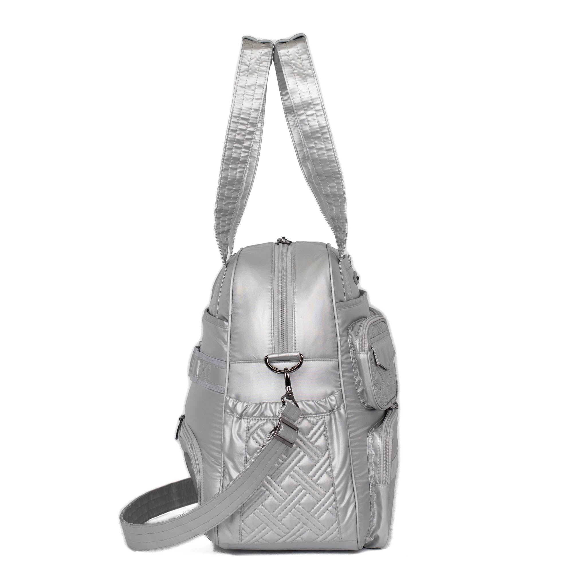 Puddle Jumper LE Convertible Tote Bag - METALLIC SILVER - PuddleJumperLE_MetallicSilver_03_860vm7