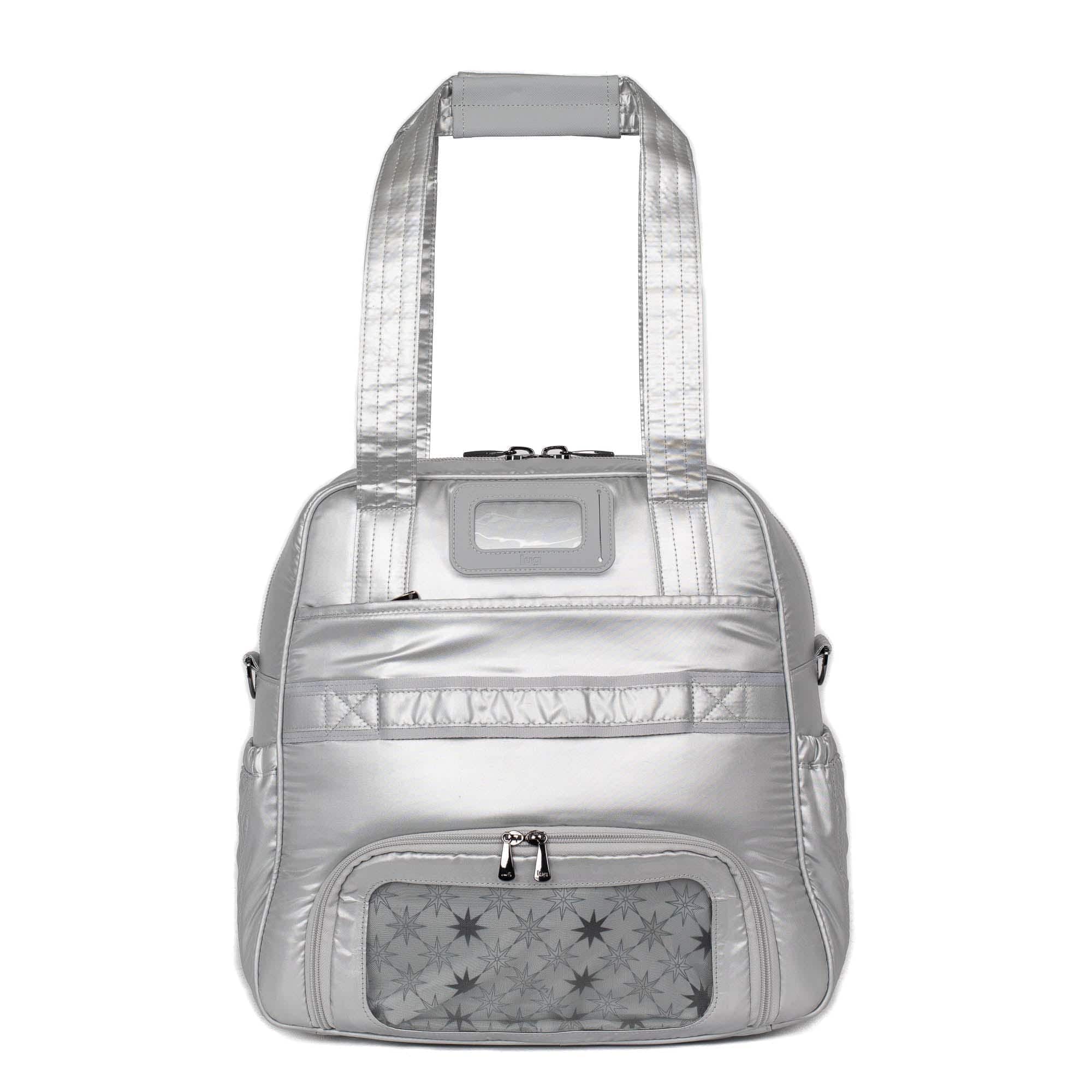 Puddle Jumper LE Convertible Tote Bag - METALLIC SILVER - PuddleJumperLE_MetallicSilver_04