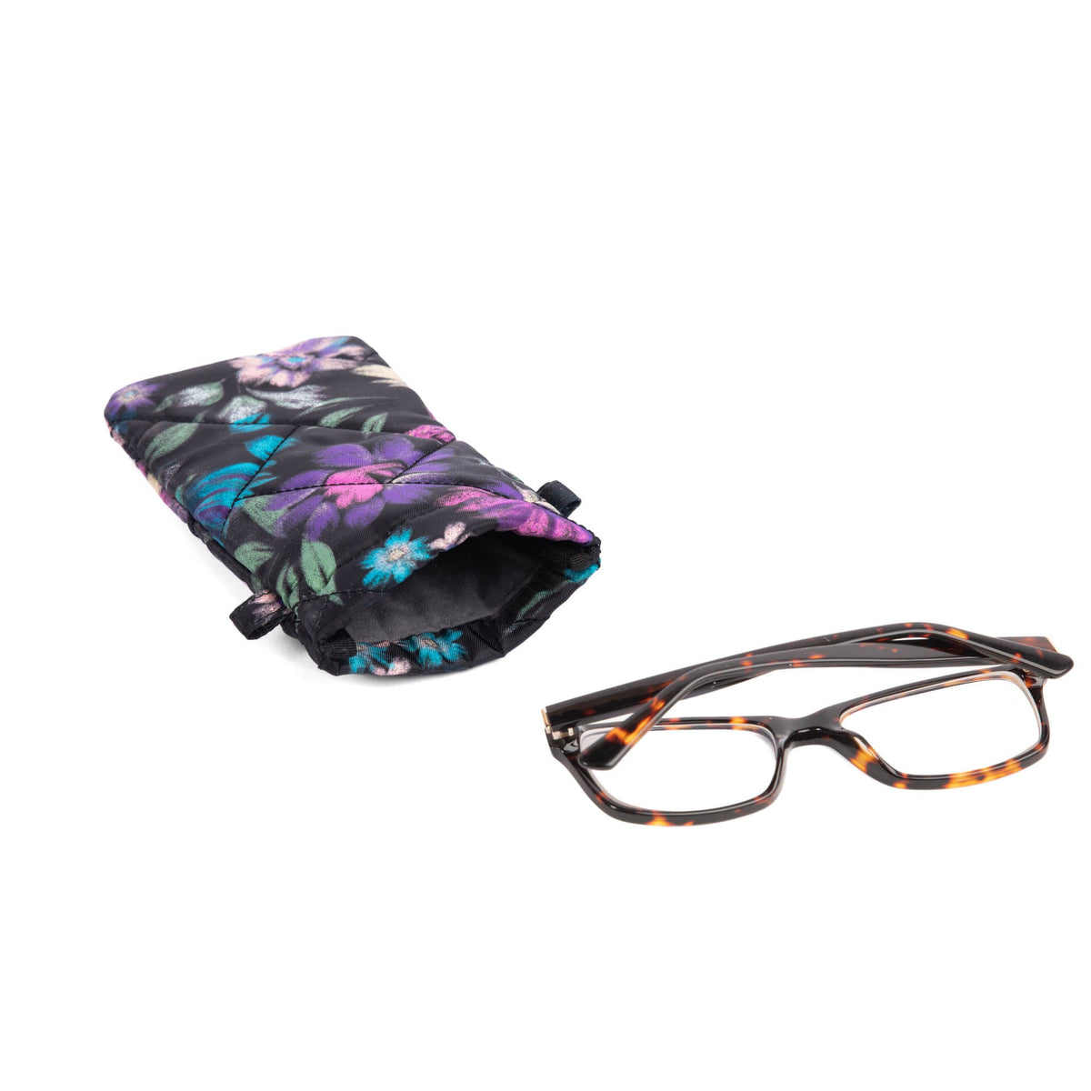 Raft Eyeglass Pouch - BLOOM BLACK - RaftEyeglassPouch_BloomBlack_05