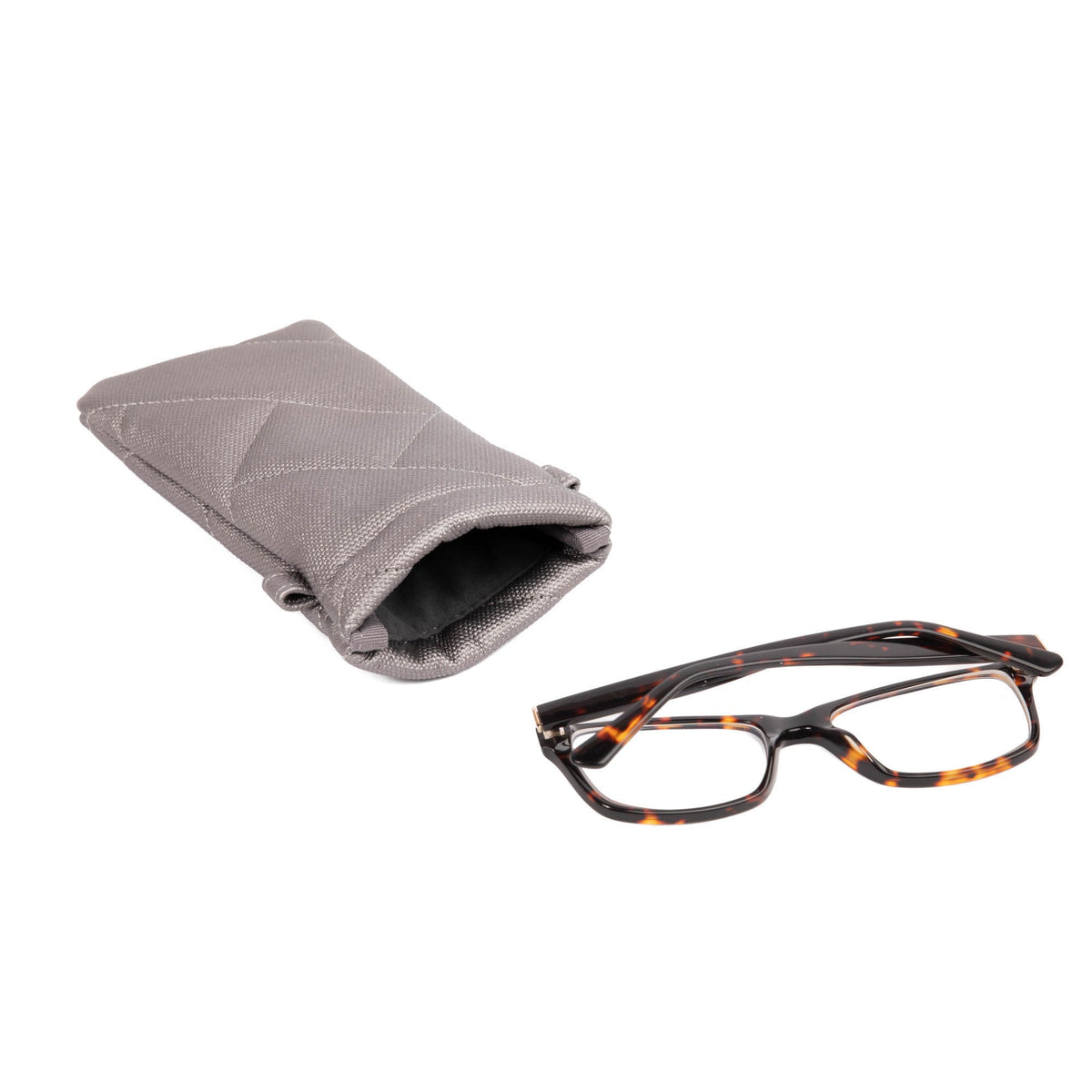Raft Eyeglass Matte Luxe VL Pouch - METALLIC PEARL - RaftEyeglassPouch_ML_MetallicPearl_05