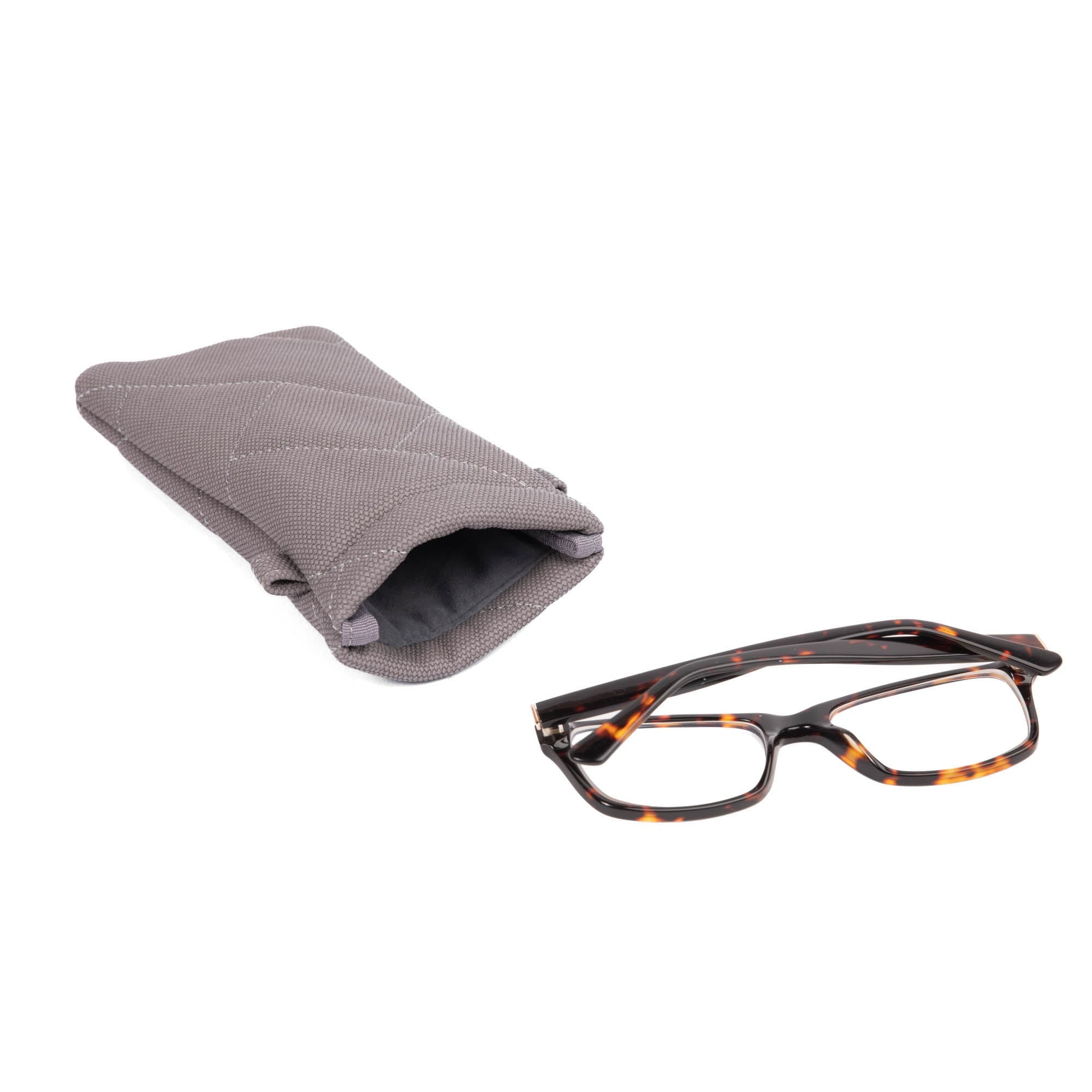 Raft Eyeglass Matte Luxe VL Pouch - PEARL - RaftEyeglassPouch_ML_Pearl_05