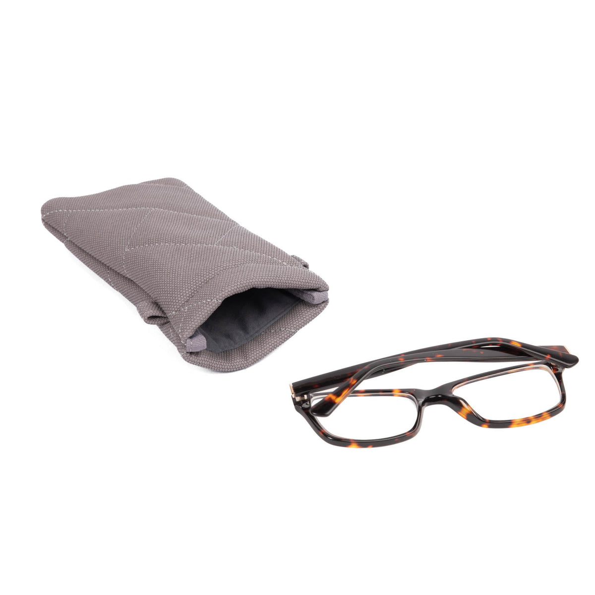 Raft Eyeglass Matte Luxe VL Pouch - PEARL - RaftEyeglassPouch_ML_Pearl_05