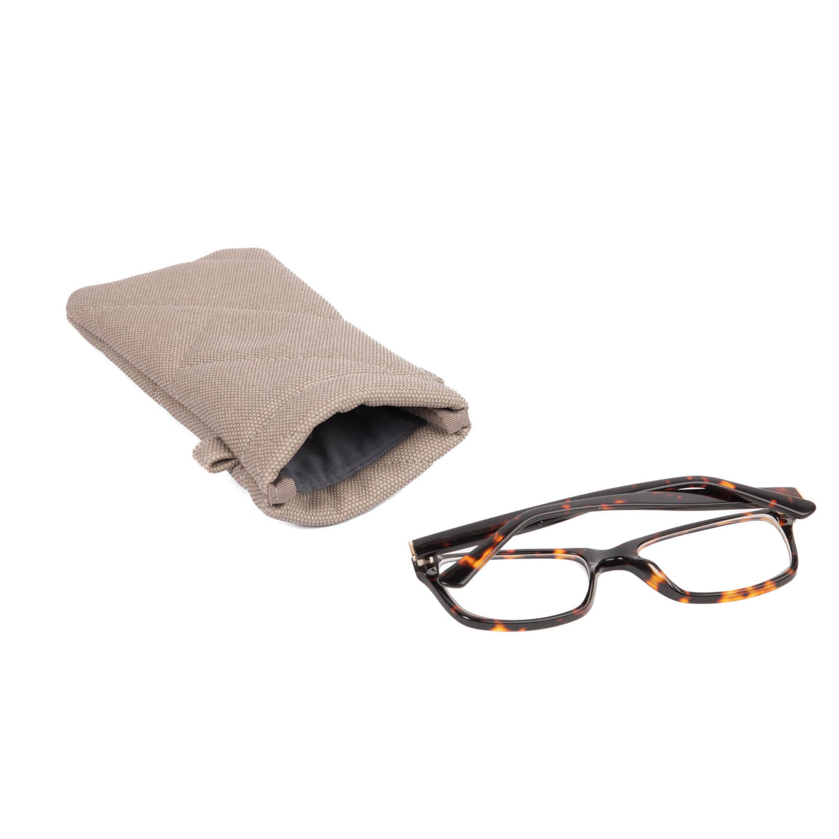 Raft Eyeglass Matte Luxe VL Pouch - SAND - RaftEyeglassPouch_ML_Sand_05