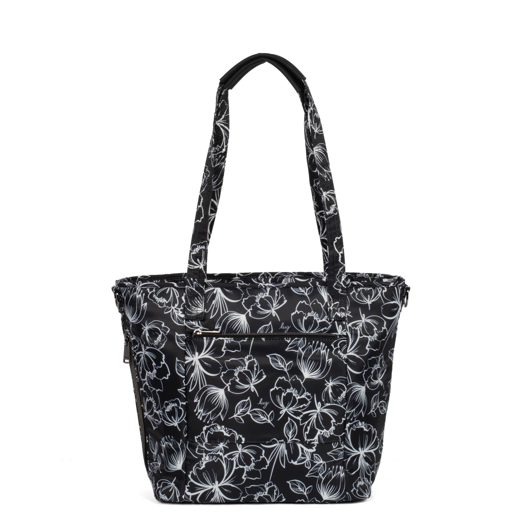 Rally Tote Bag - OUTLINE FLORAL BLACK - Rally_OutlineFloralBlack_04