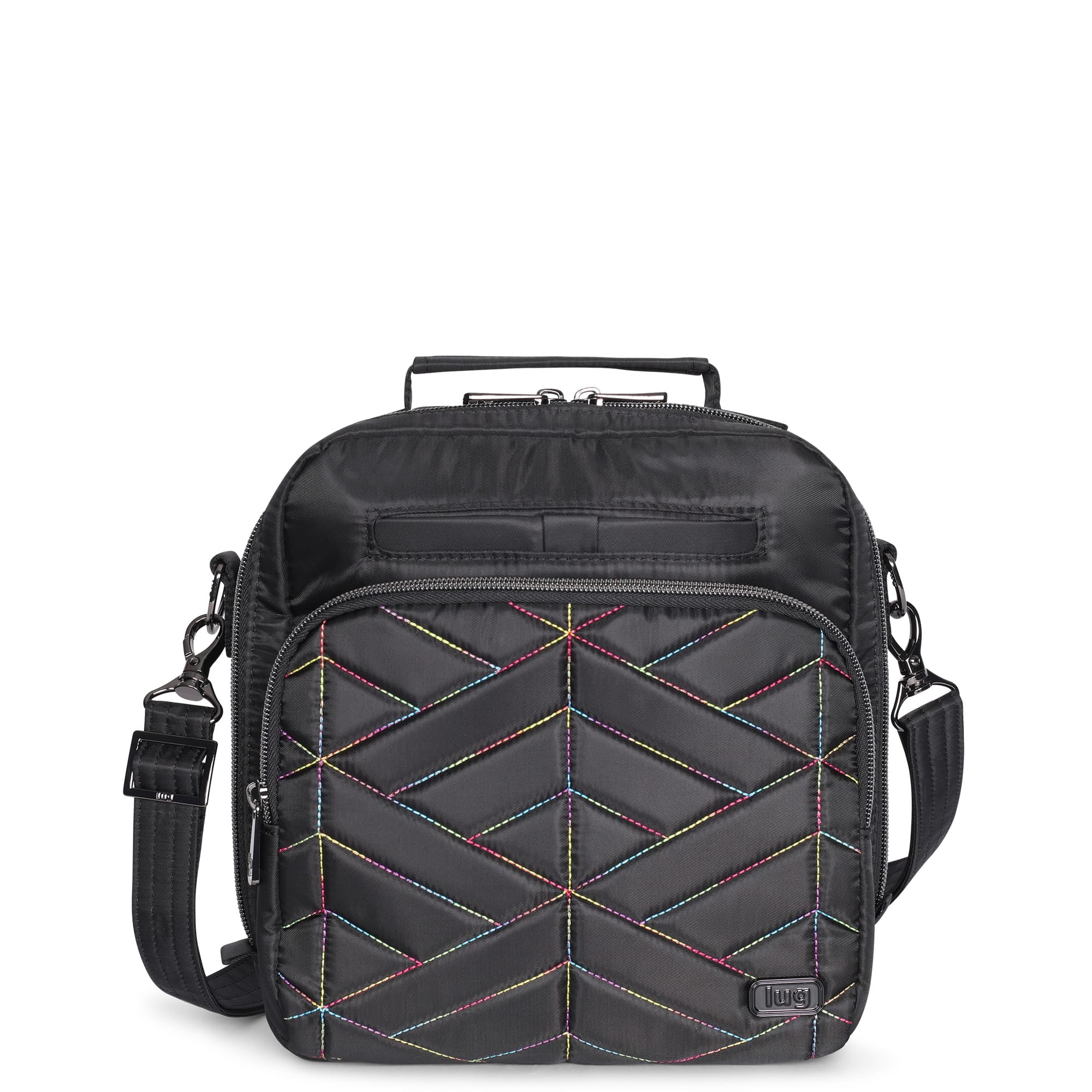 Ranger 2 Crossbody Bag - BLACK RAINBOW STITCH - Ranger2_BlackRainbowStitch_01