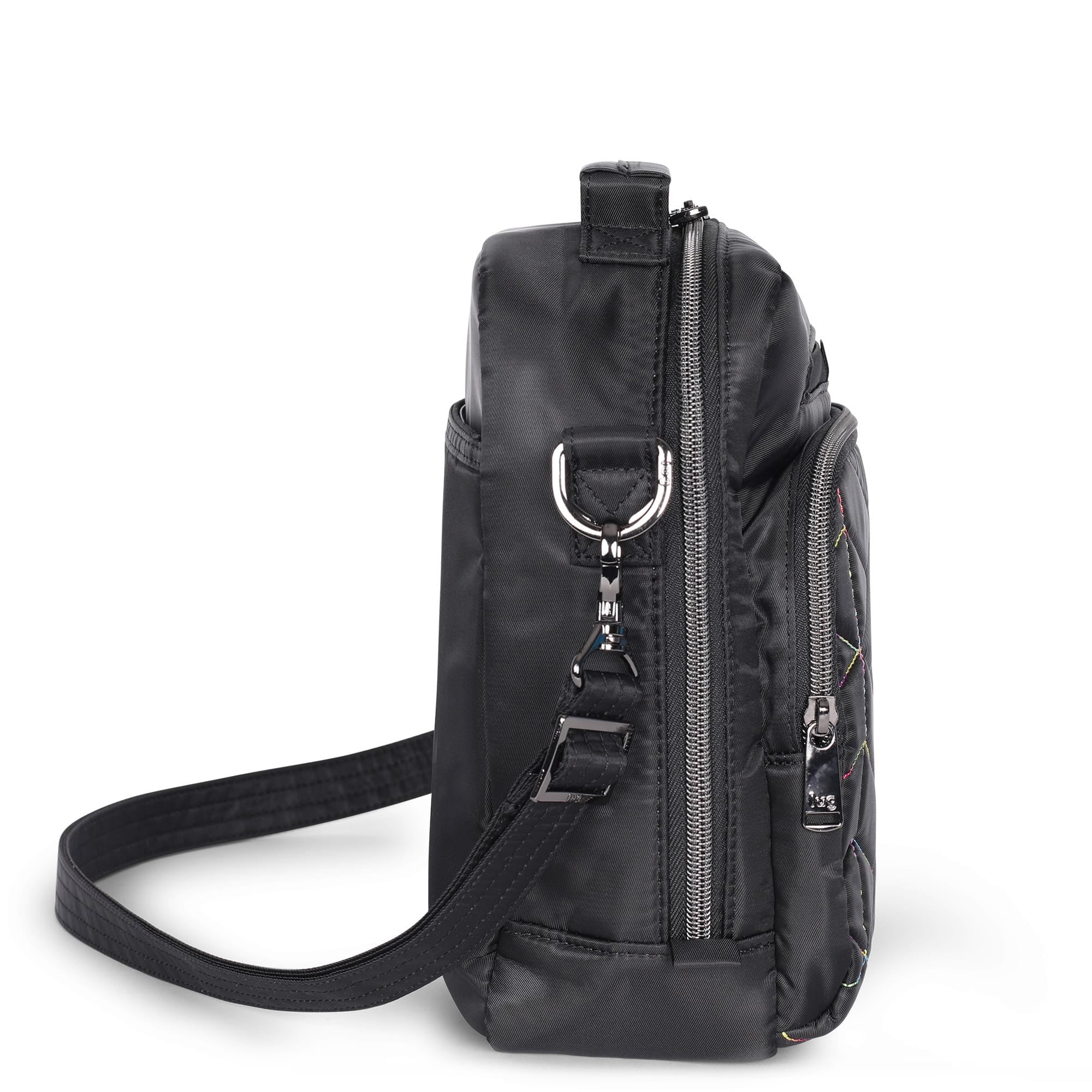 Ranger 2 Crossbody Bag - BLACK RAINBOW STITCH - Ranger2_BlackRainbowStitch_03