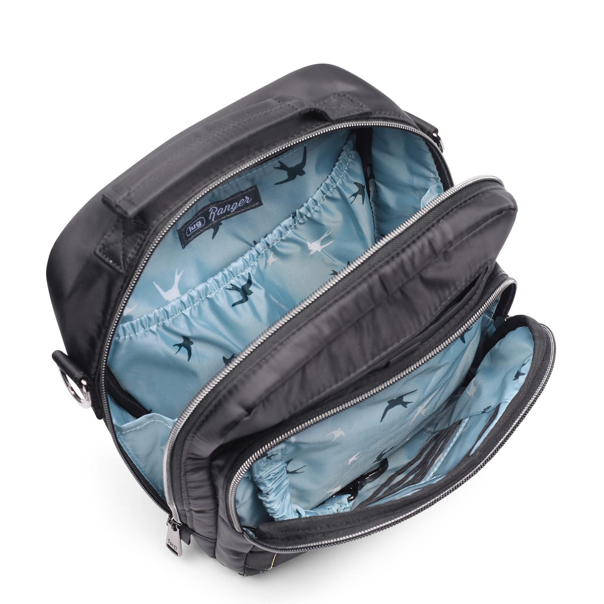 Ranger 2 Crossbody Bag - BLACK RAINBOW STITCH - Ranger2_BlackRainbowStitch_05