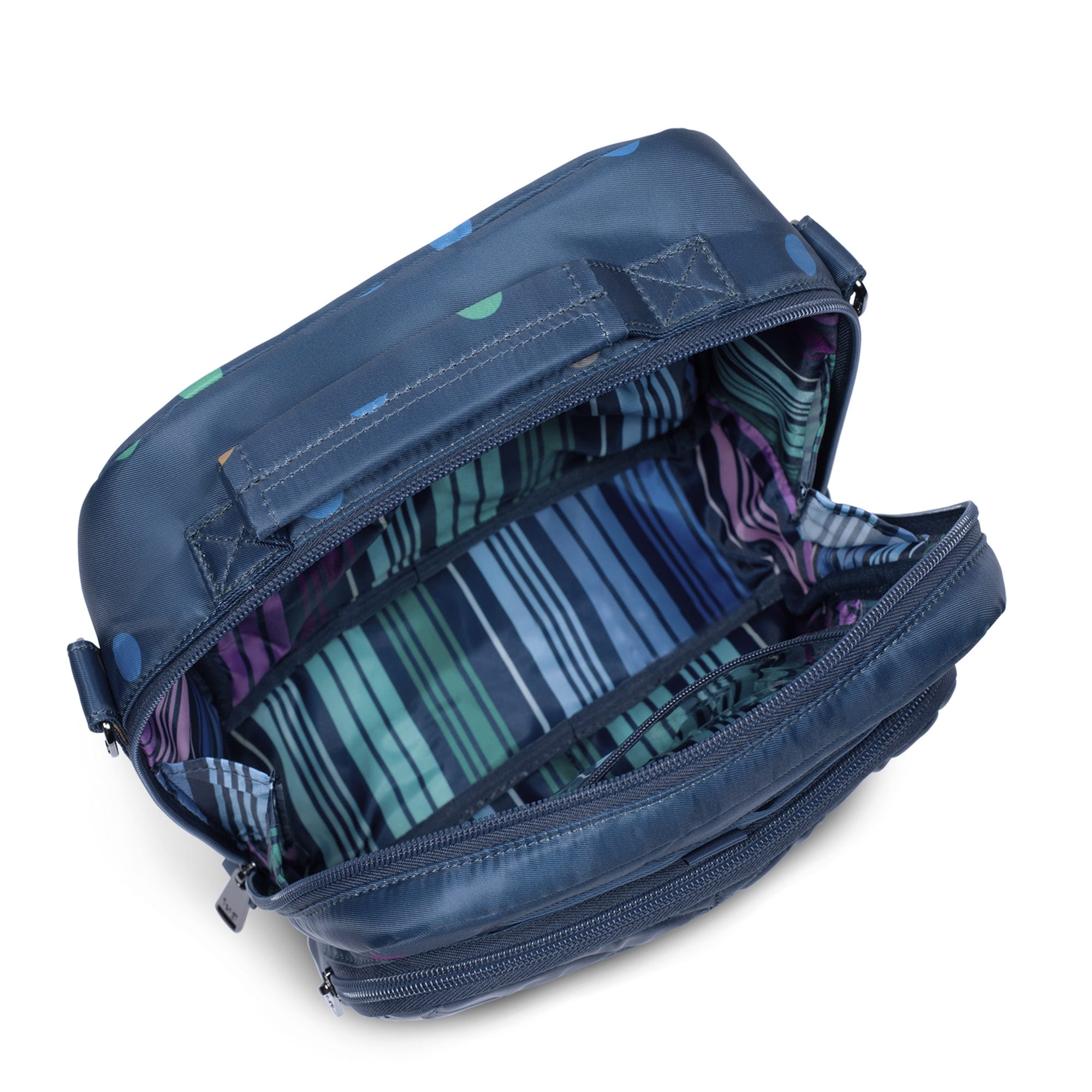 Ranger 2 Crossbody Bag - MULTI DOTS NAVY - Ranger2_BlueDot_05