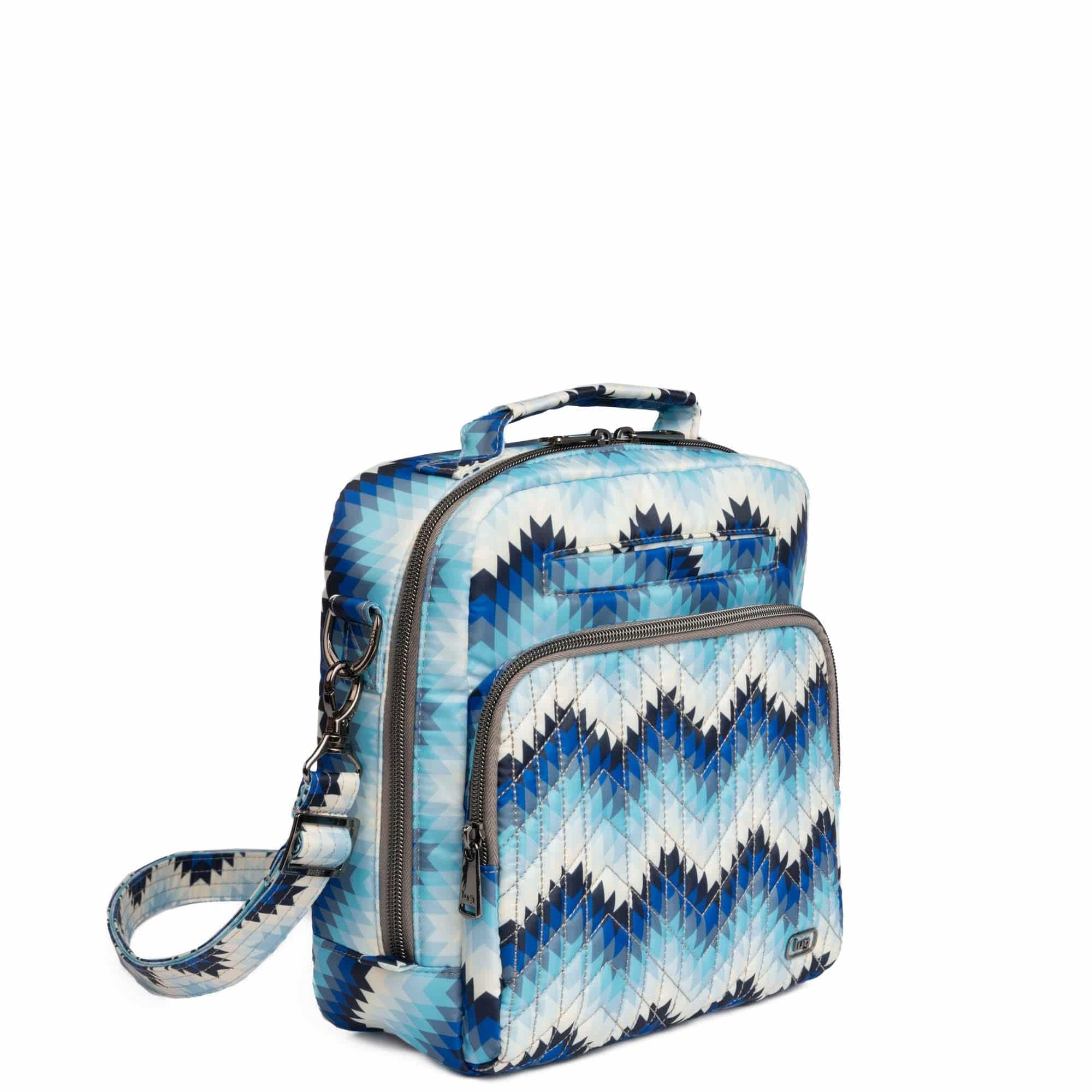 Guild Collection Classic Ranger 2 Crossbody Bag - BARGELLO MOUNTAINS BLUE - RangerMaryD_BargelloMountainsBlue_02