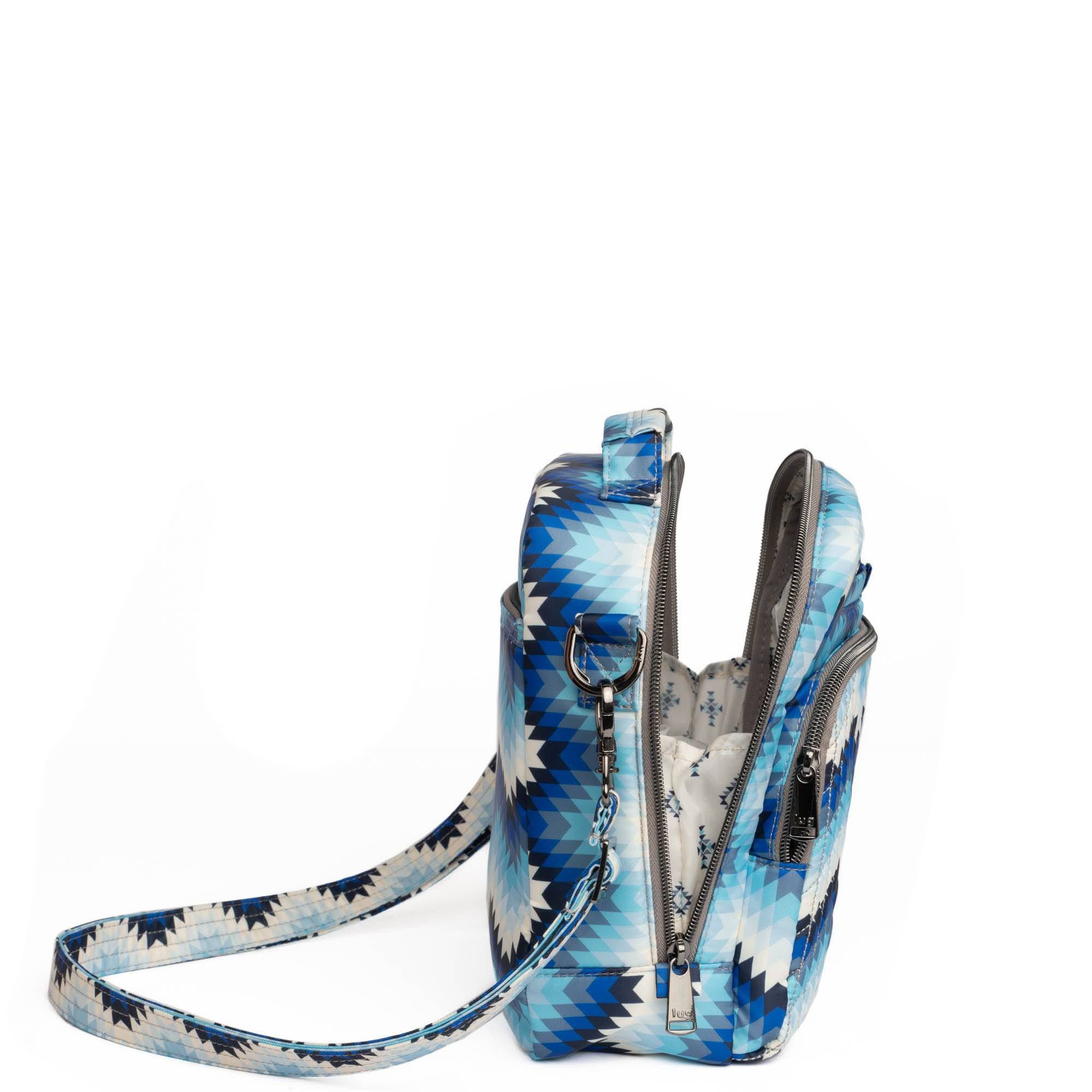 Guild Collection Classic Ranger 2 Crossbody Bag - BARGELLO MOUNTAINS BLUE - RangerMaryD_BargelloMountainsBlue_04
