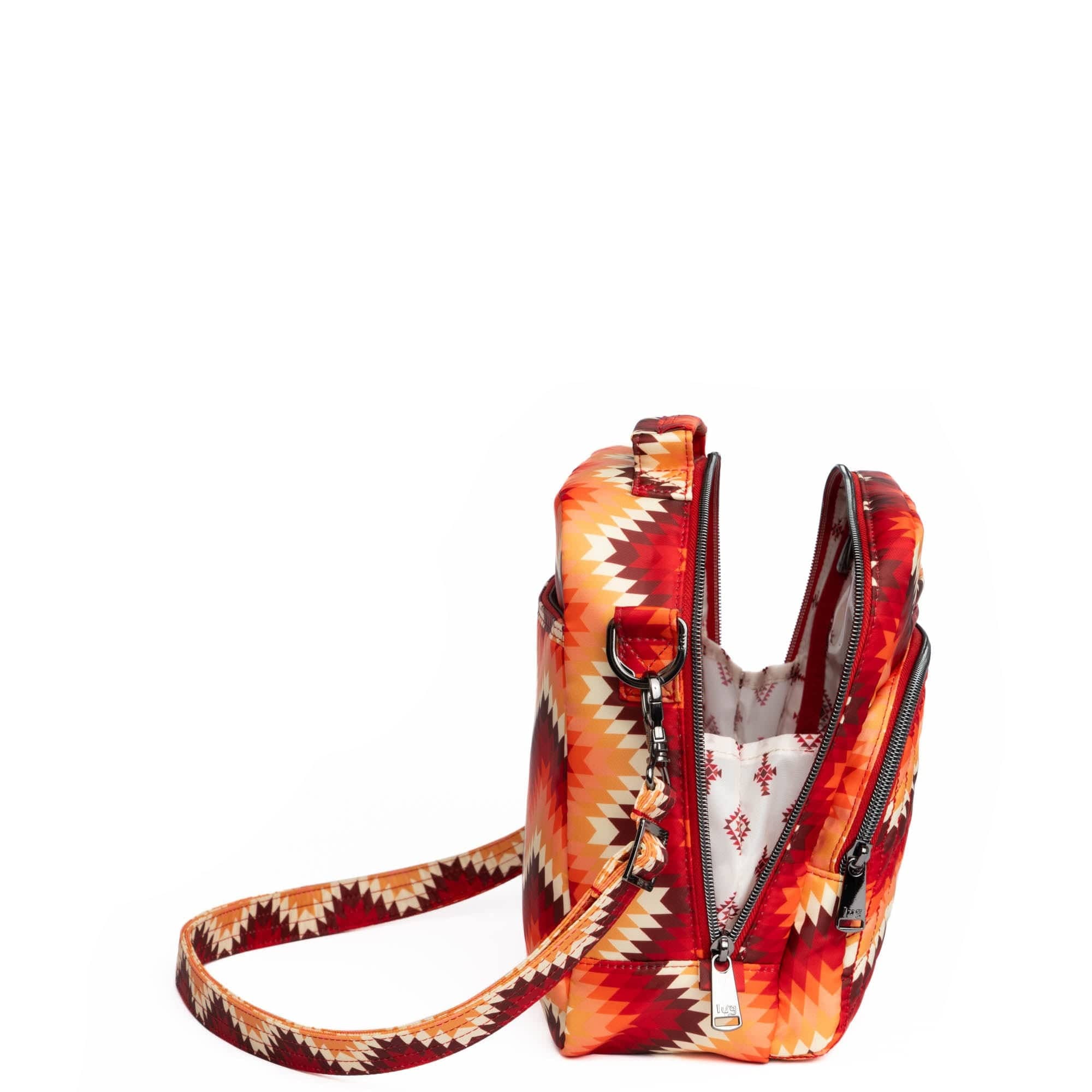 Guild Collection Classic Ranger 2 Crossbody Bag - BARGELLO MOUNTAINS RED - RangerMaryD_BargelloMountainsRed_04