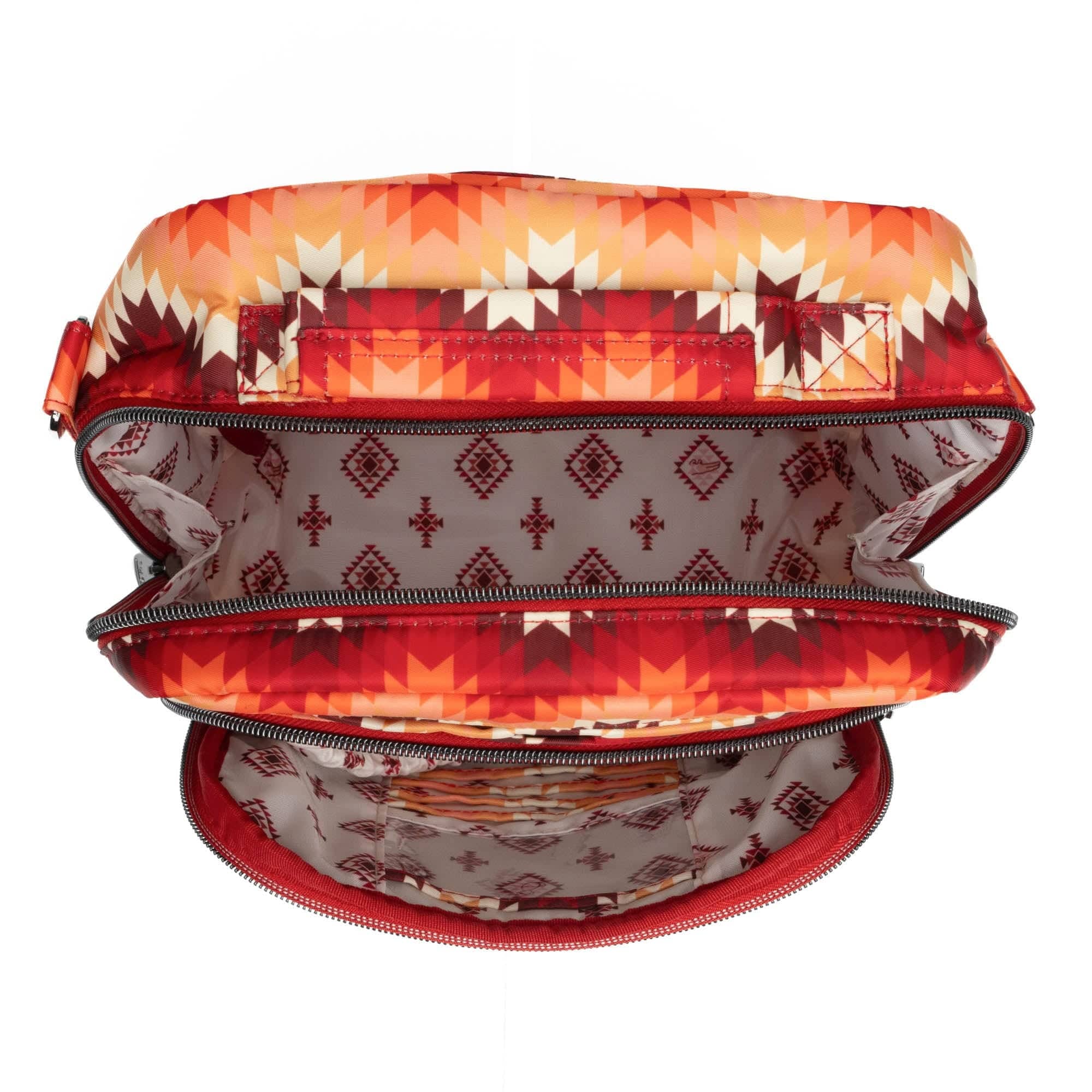 Guild Collection Classic Ranger 2 Crossbody Bag - BARGELLO MOUNTAINS RED - RangerMaryD_BargelloMountainsRed_06