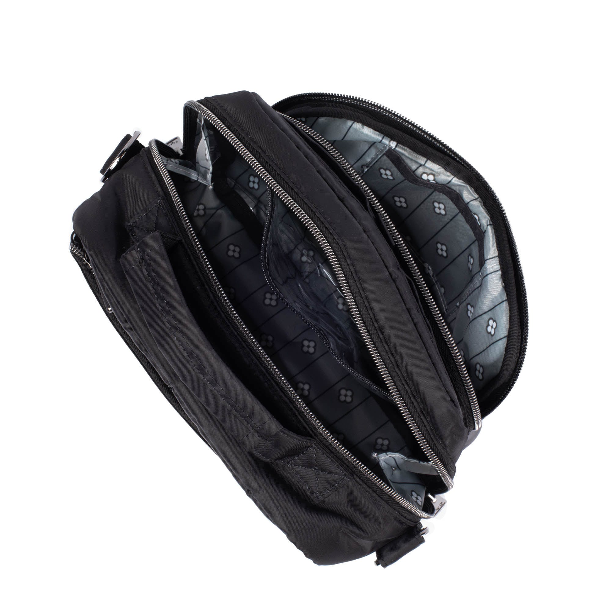 Ranger Mini Crossbody Bag - BLACK SILVER STITCH - RangerMini_BlackwithSilver_05