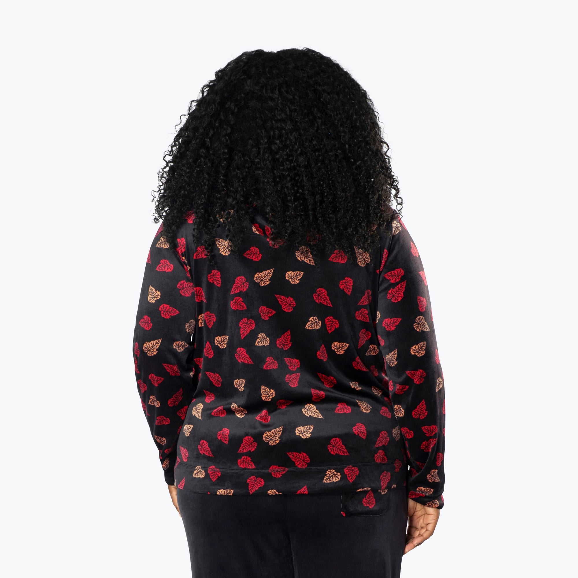 Ranger Fleece Front Zip Hoodie - DAGGER ROSE - RangerTop_FallingLeaves_XL_02