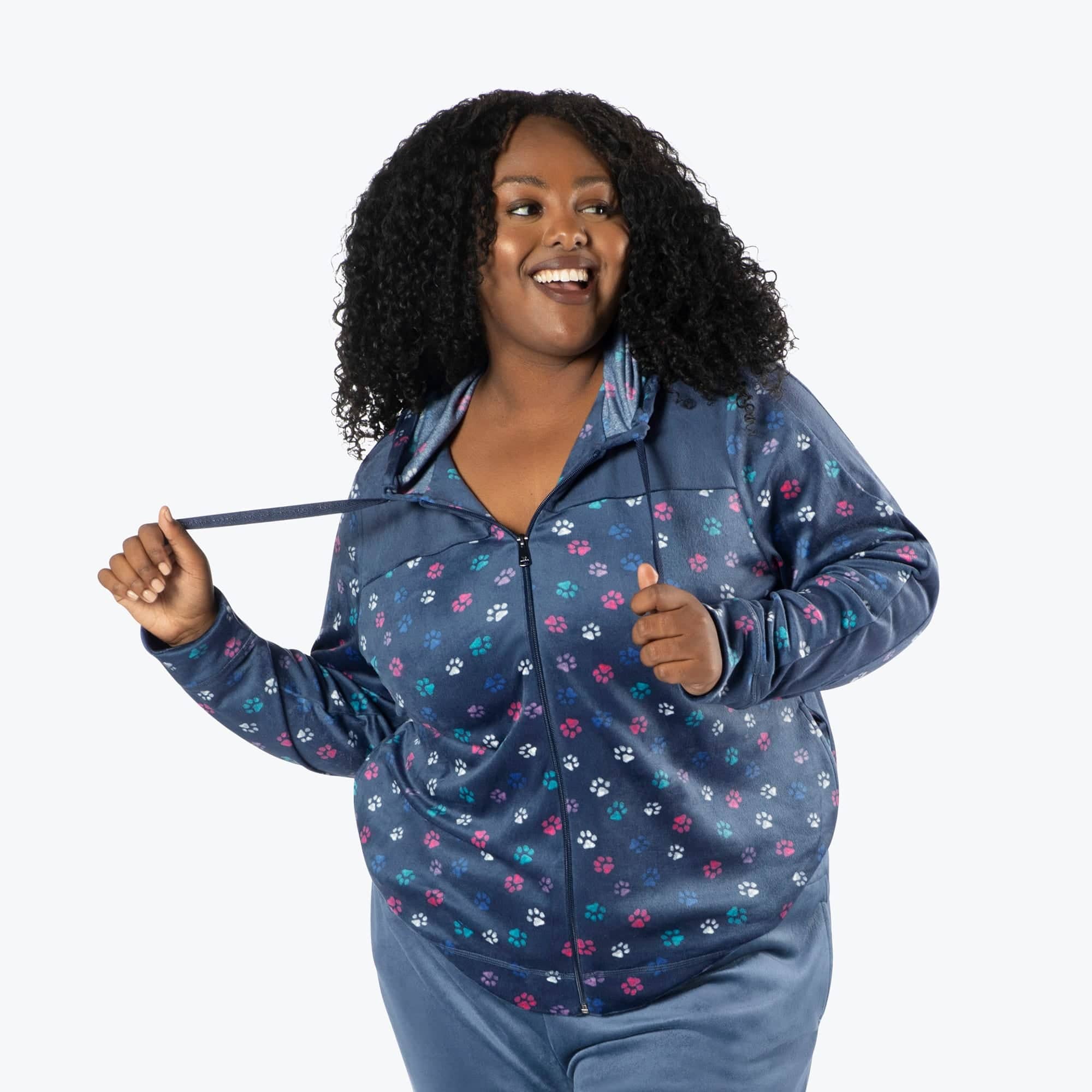 Ranger Fleece Front Zip Hoodie - - RangerTop_PawsNavy_XL_01_548ec5aa-56cf-40e4-b482-0bd0f1c61b7d