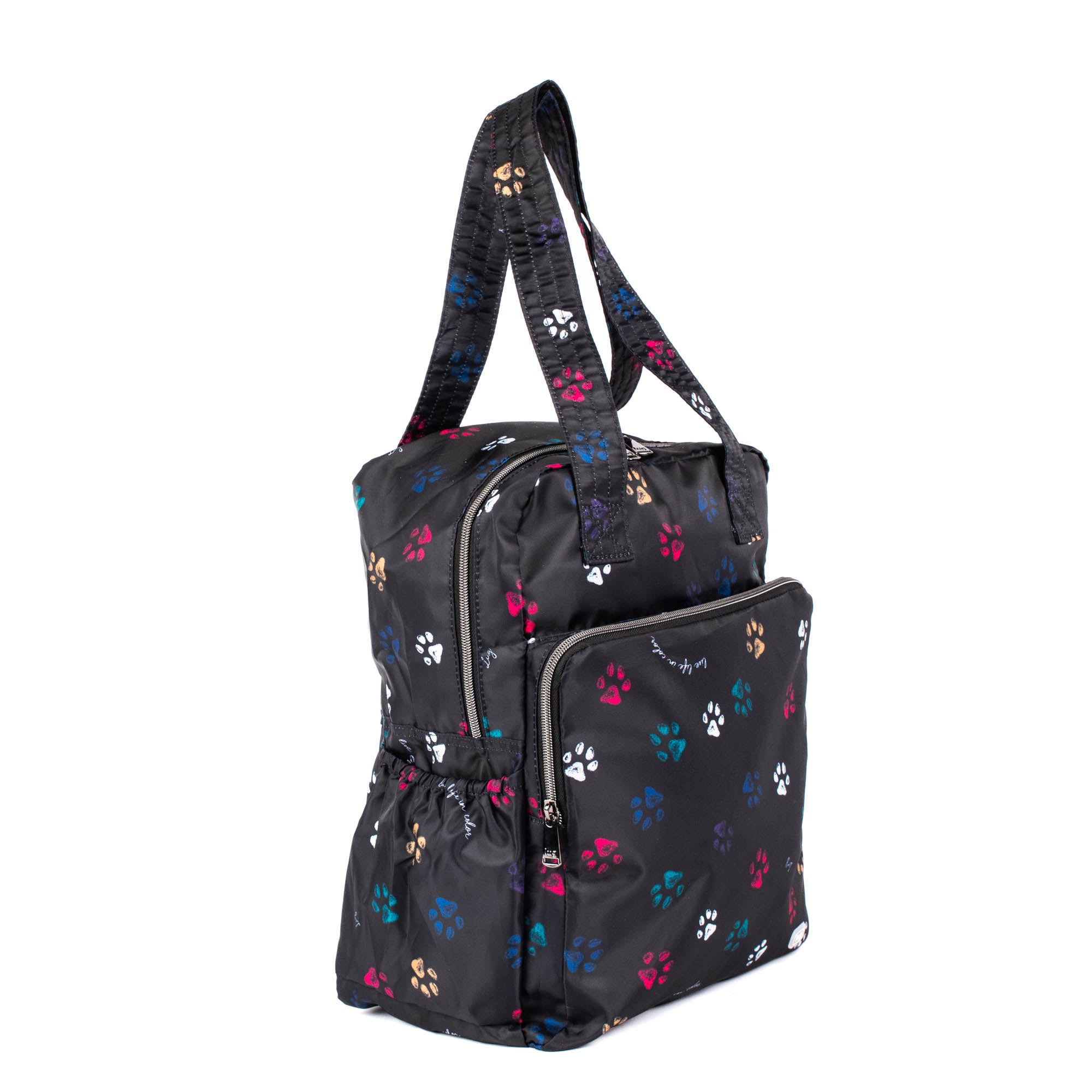 Ranger XL Packable Tote Bag - SONGBIRDS GREY - RangerXLPackable_PawsBlack_02