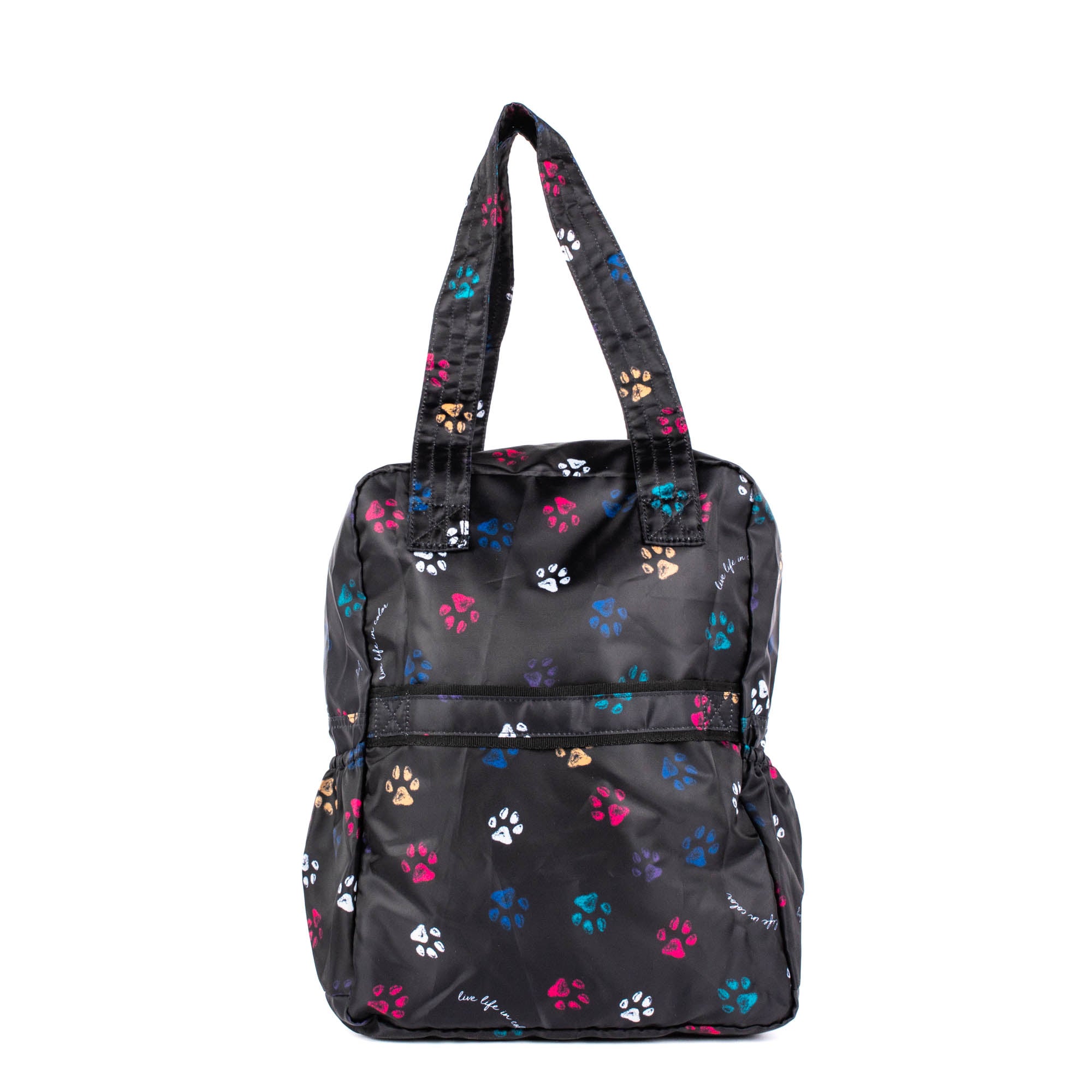 Ranger XL Packable Tote Bag - SONGBIRDS GREY - RangerXLPackable_PawsBlack_04