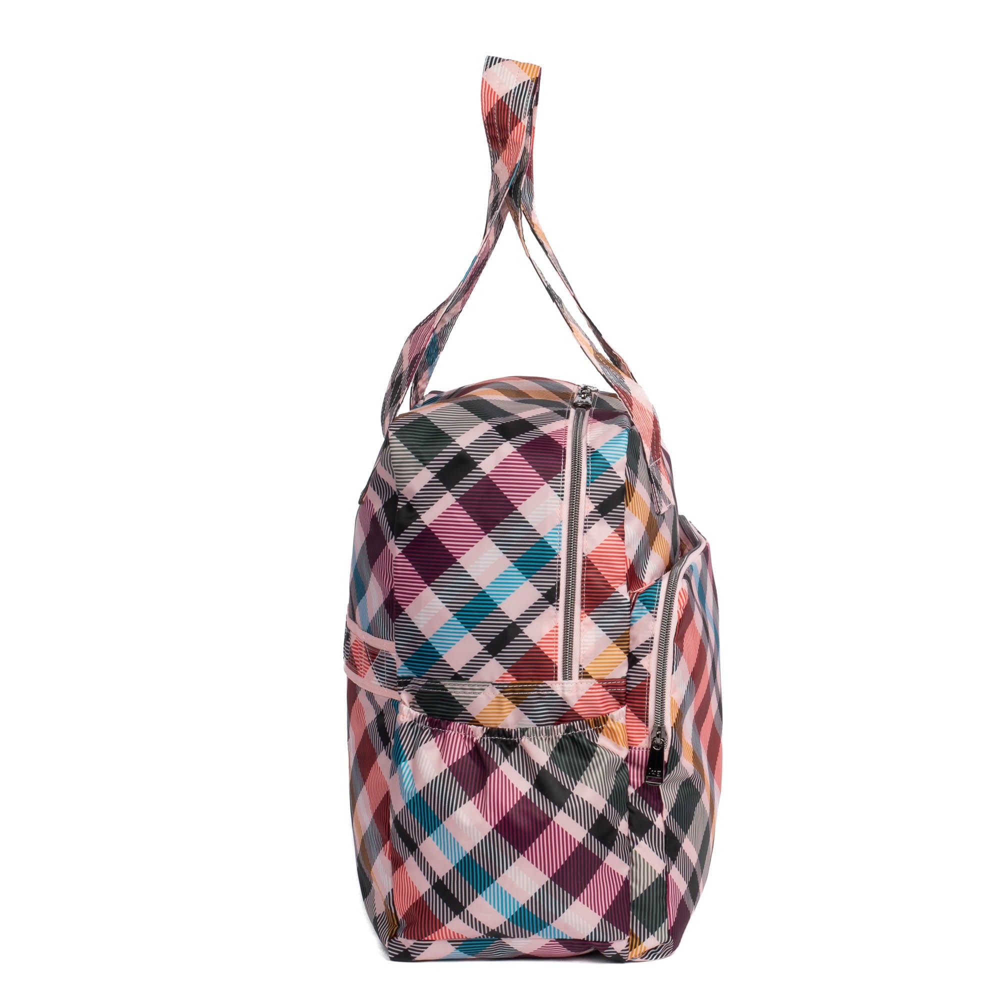 Ranger XL Packable Tote Bag - PINK PLAID - RangerXLPackable_PinkPlaid_03