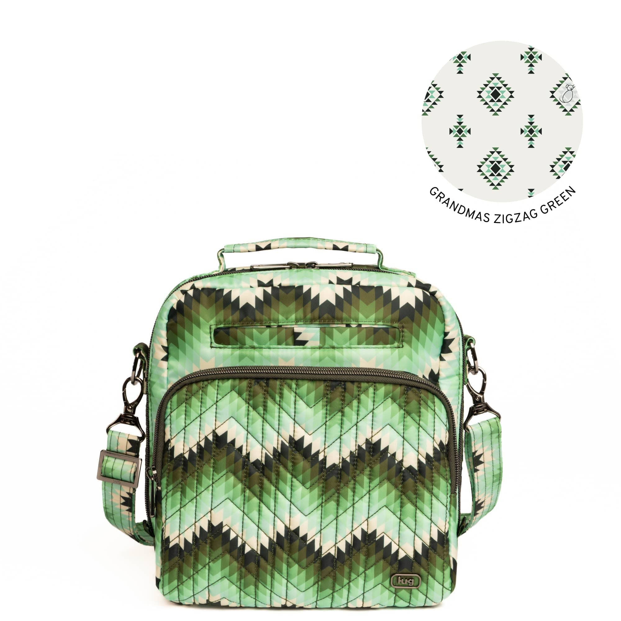 Guild Collection Classic Ranger 2 Crossbody Bag - BARGELLO MOUNTAINS GREEN - Ranger_BargelloMountainsGreen