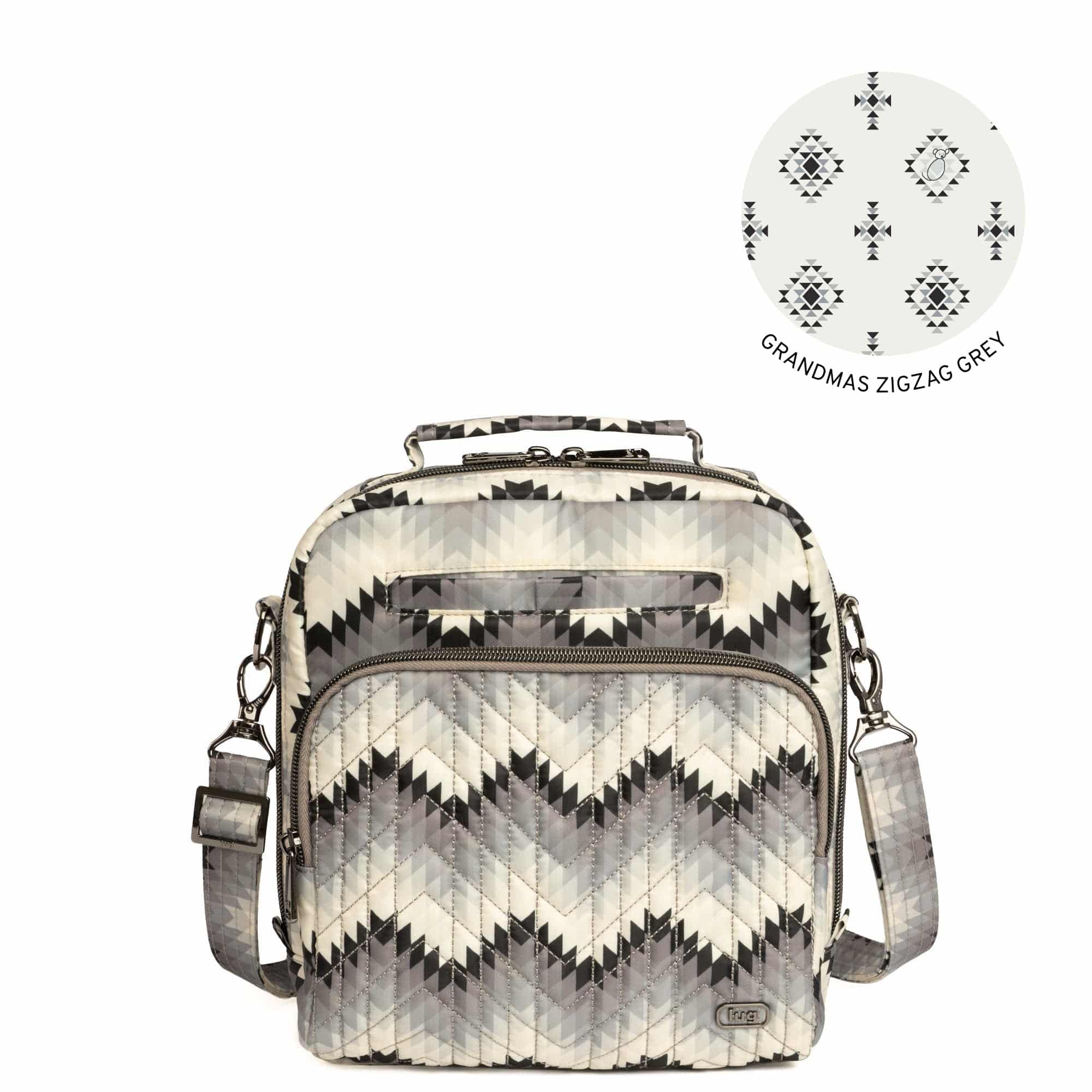 Guild Collection Classic Ranger 2 Crossbody Bag - BARGELLO MOUNTAINS GREY - Ranger_BargelloMountainsGrey