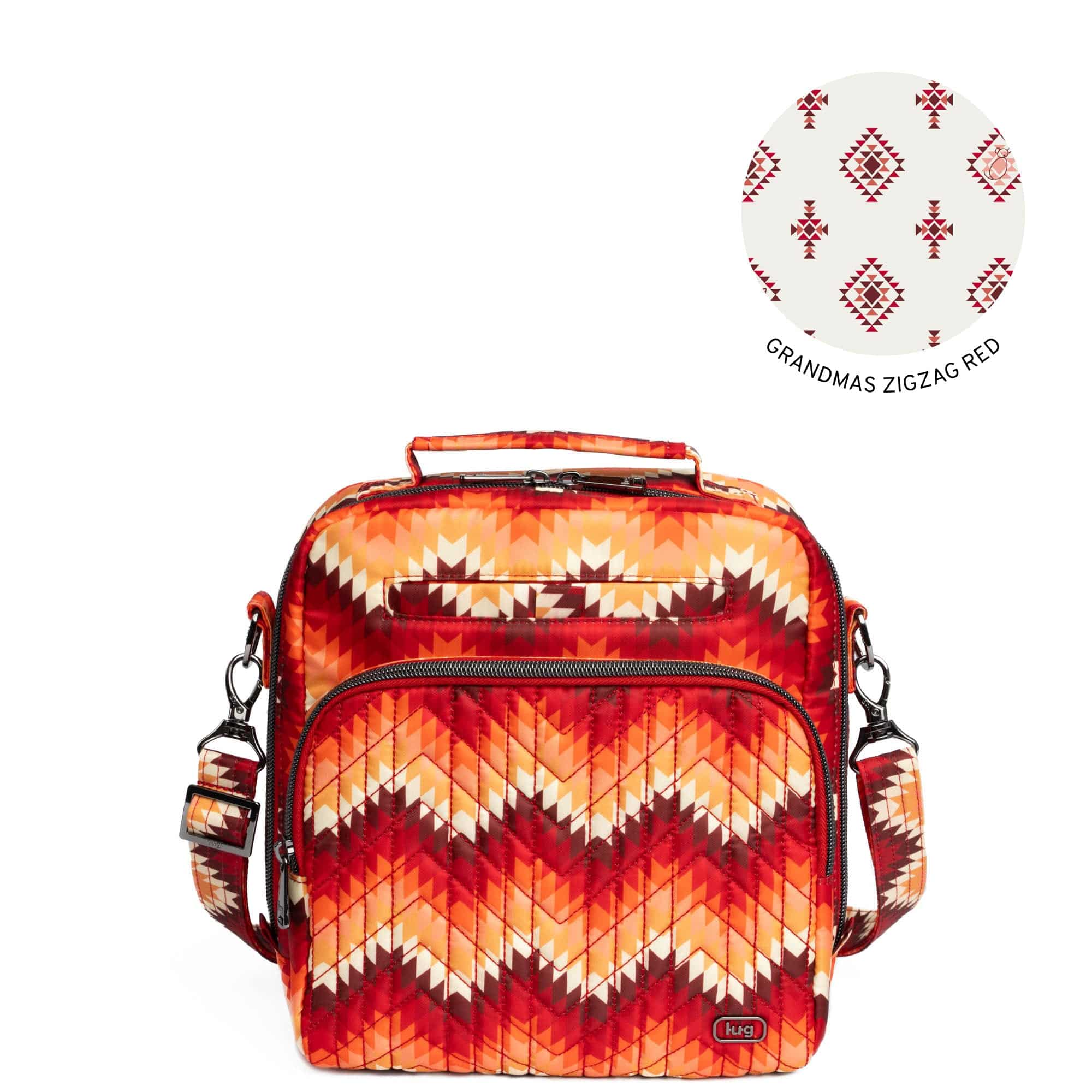 Guild Collection Classic Ranger 2 Crossbody Bag - BARGELLO MOUNTAINS RED - Ranger_BargelloMountainsRed