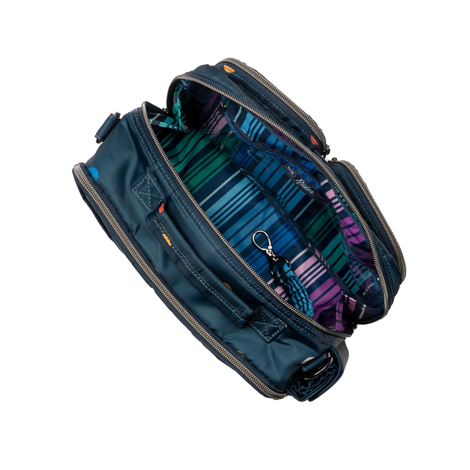 Rider Crossbody Bag - MULTI DOTS NAVY 2 - Rider_MultiDots_05