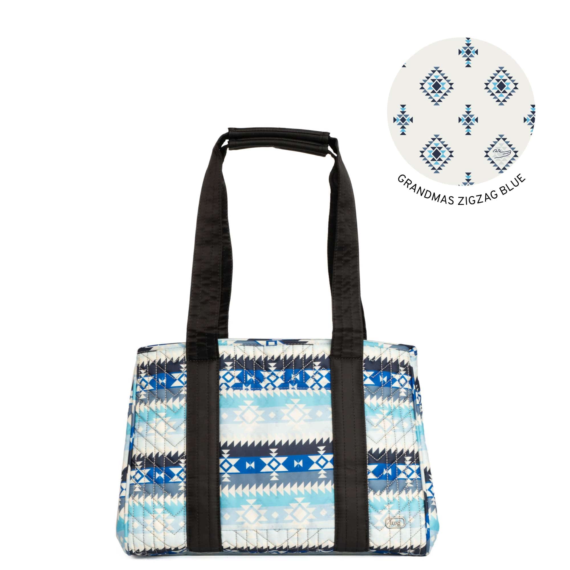Guild Collection Classic Rover Mini Tote Bag - SOUTHWEST GEESE BLUE - RoverMini_SouthWestGeeseBlue