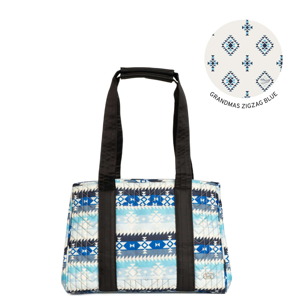 Guild Collection Classic Rover Mini Tote Bag - SOUTHWEST GEESE BLUE - RoverMini_SouthWestGeeseBlue