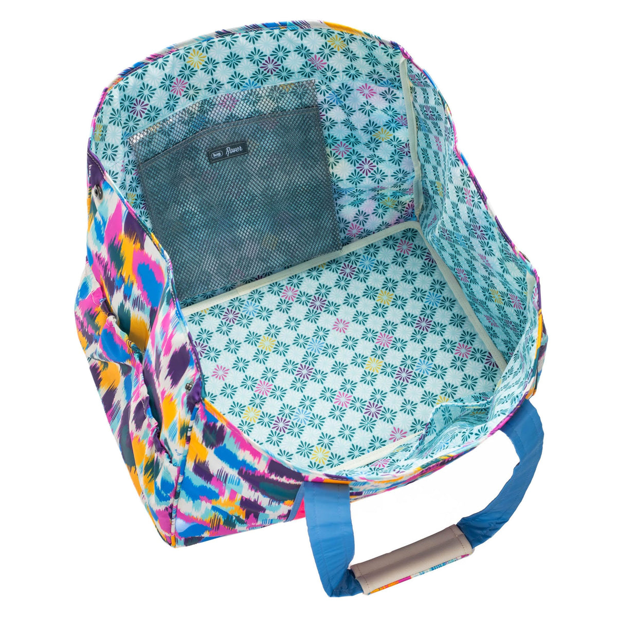 Rover X-Large Carry-All Tote - HEART IKAT MULTI - Rover_HeartikatMulti_06