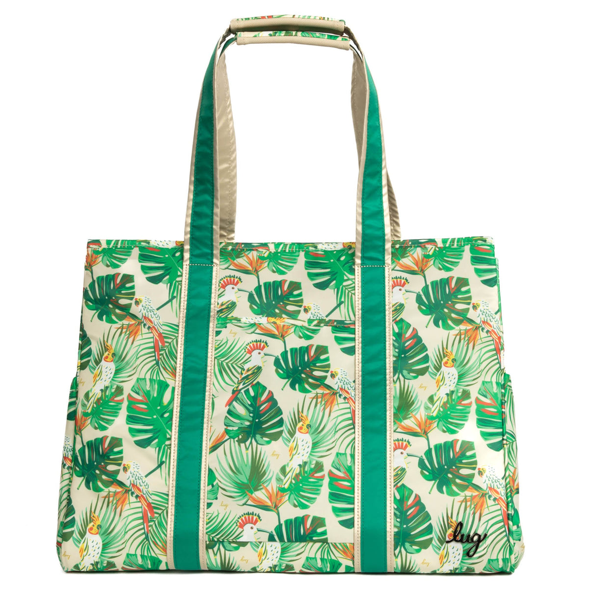Rover X-Large Carry-All Tote - TROPICAL BIRDS CREAM - Rover_TropicalBirdsCream_01
