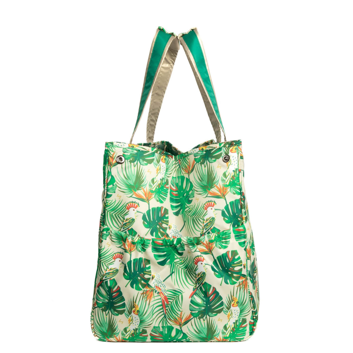 Rover X-Large Carry-All Tote - TROPICAL BIRDS CREAM - Rover_TropicalBirdsCream_03