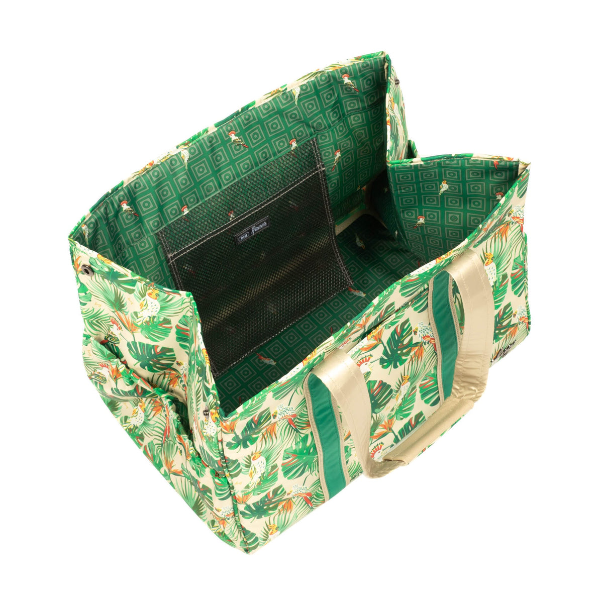 Rover X-Large Carry-All Tote - TROPICAL BIRDS CREAM - Rover_TropicalBirdsCream_05