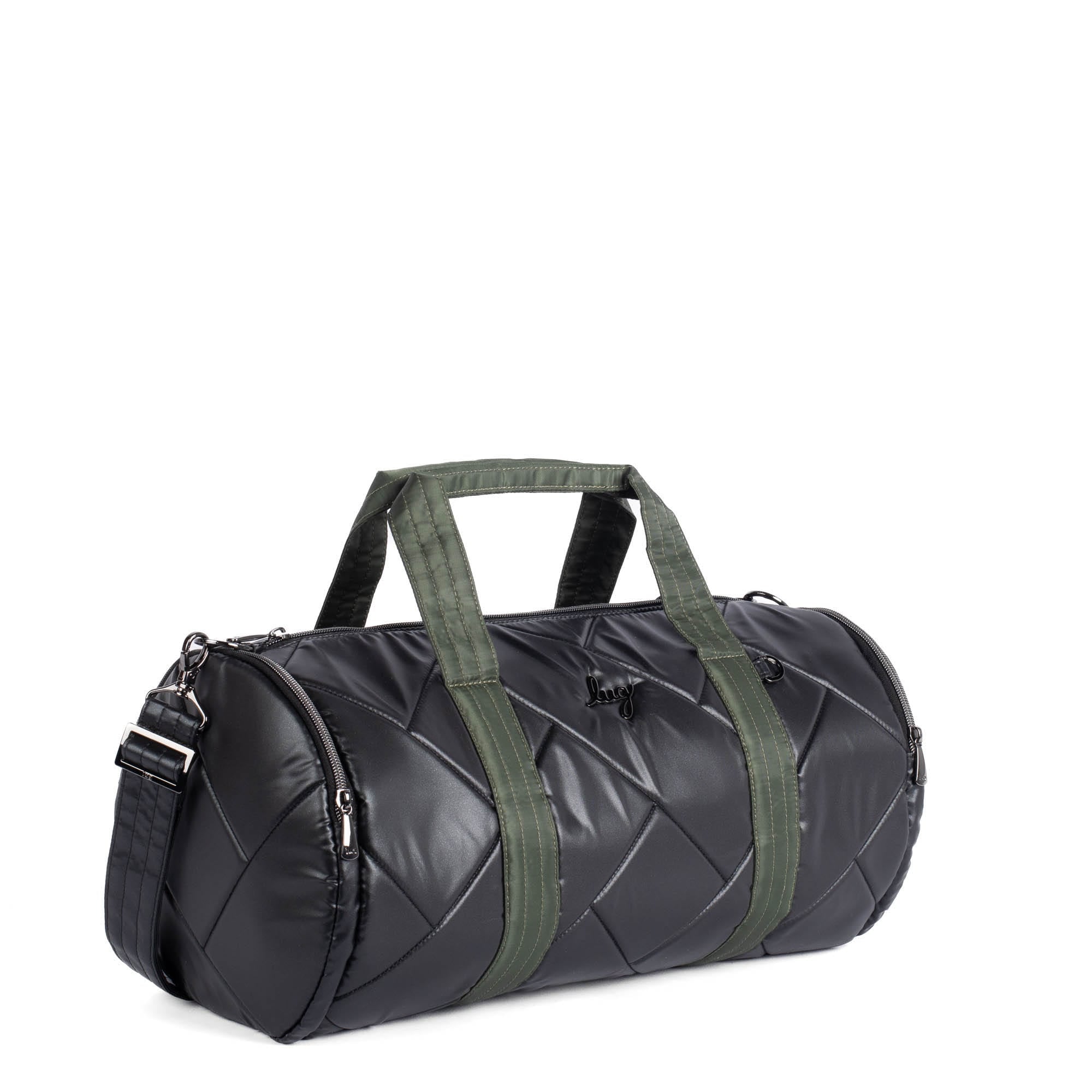 Rowboat Duffel Bag - METALLIC BLACK OLIVE - RowboatDuffle_METALLICBLACKwOLIVE_02
