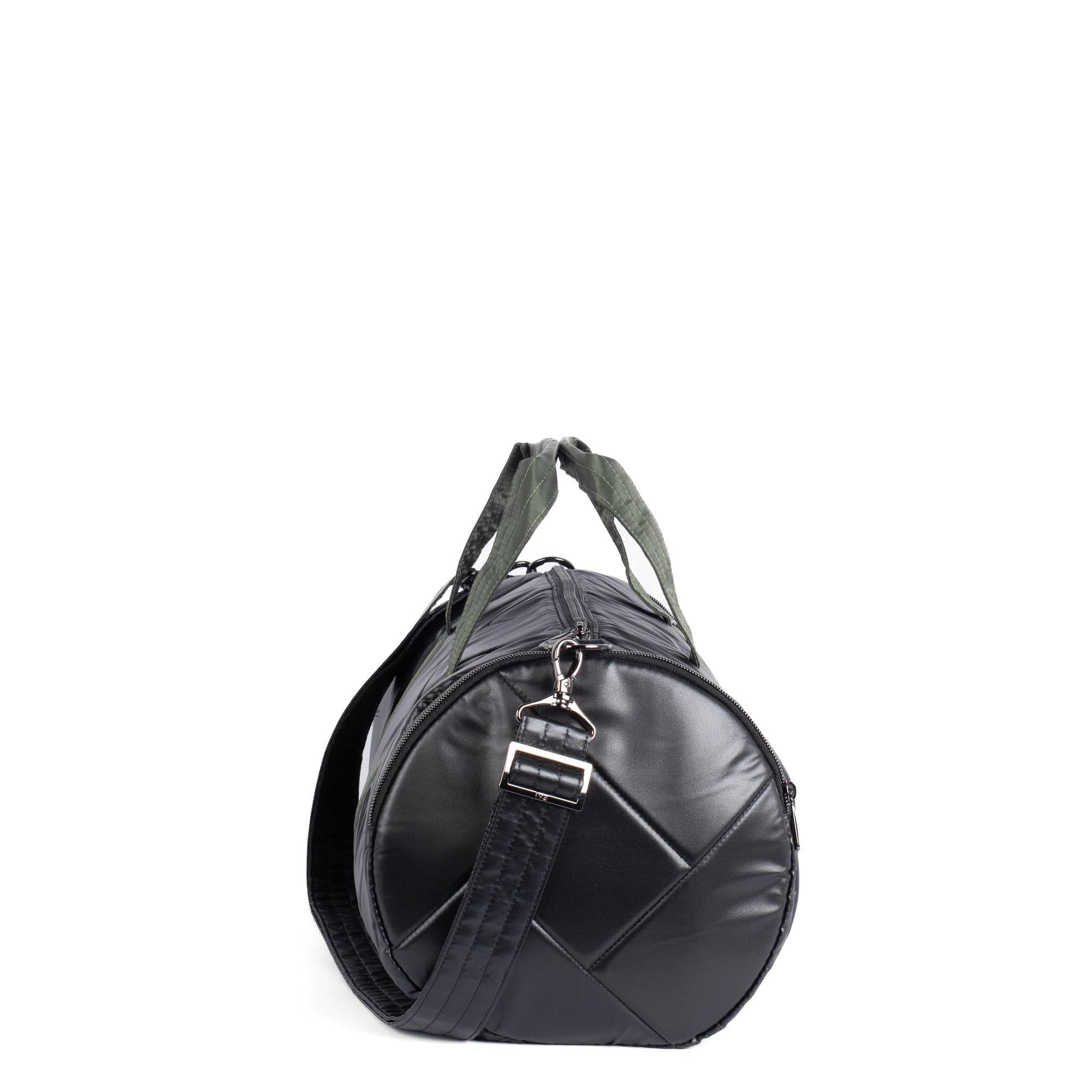 Rowboat Duffel Bag - METALLIC BLACK OLIVE - RowboatDuffle_METALLICBLACKwOLIVE_03
