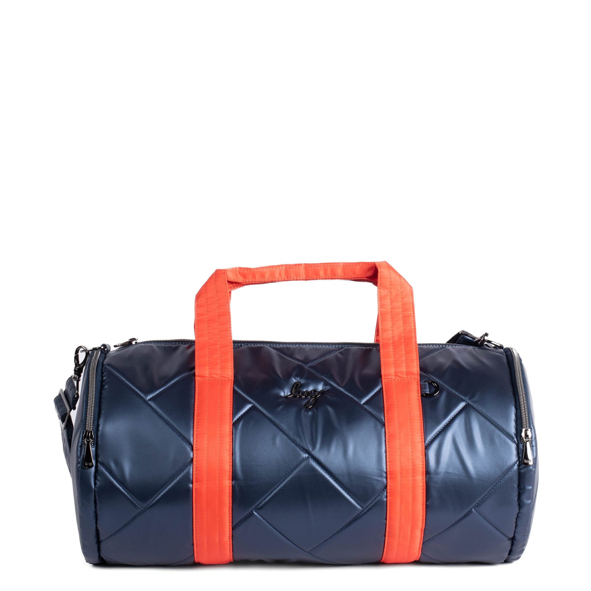 Rowboat Duffel Bag - METALLIC INDIGO PAPAYA - RowboatDuffle_METALLICINDIGOwPAPAYA_01