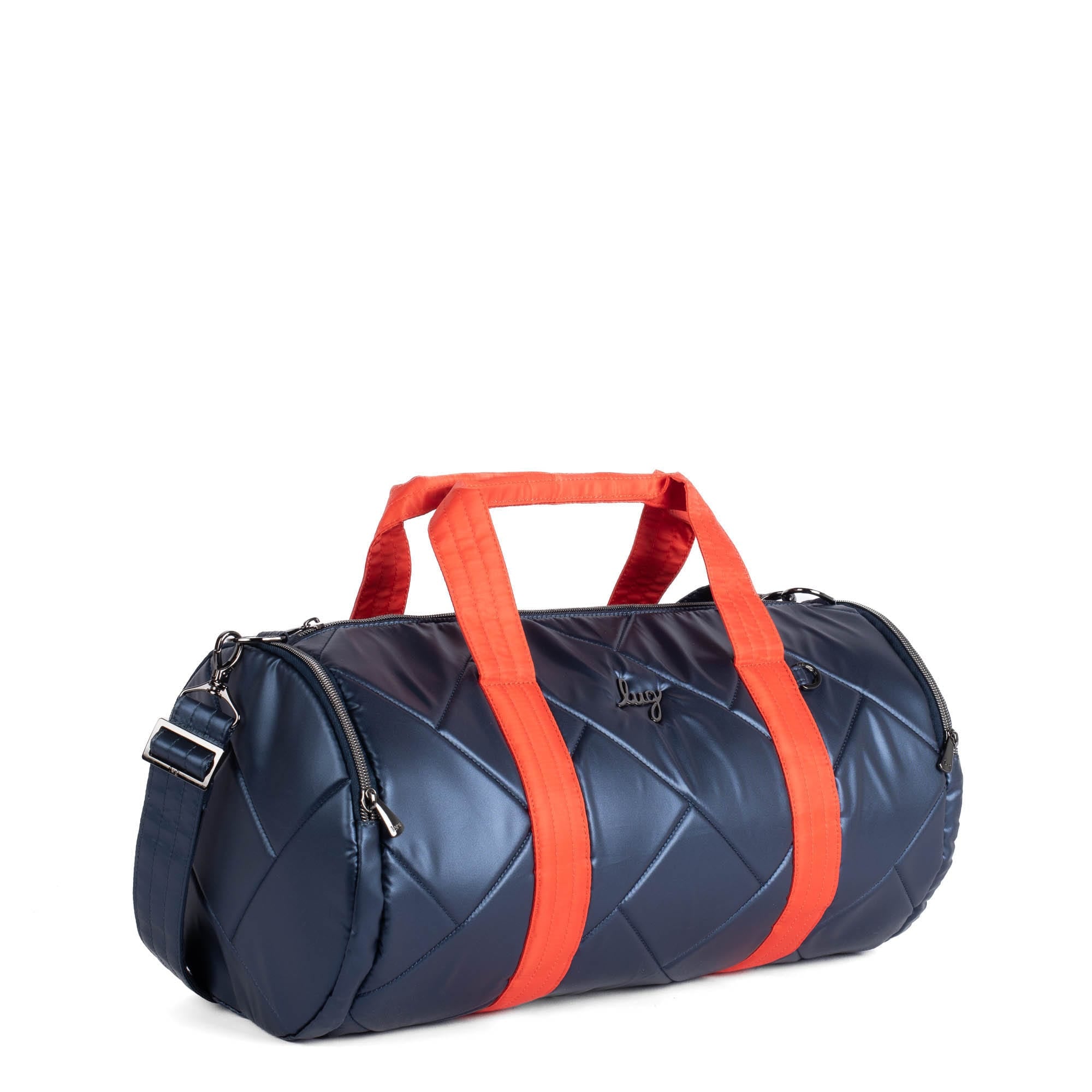 Rowboat Duffel Bag - METALLIC INDIGO PAPAYA - RowboatDuffle_METALLICINDIGOwPAPAYA_02