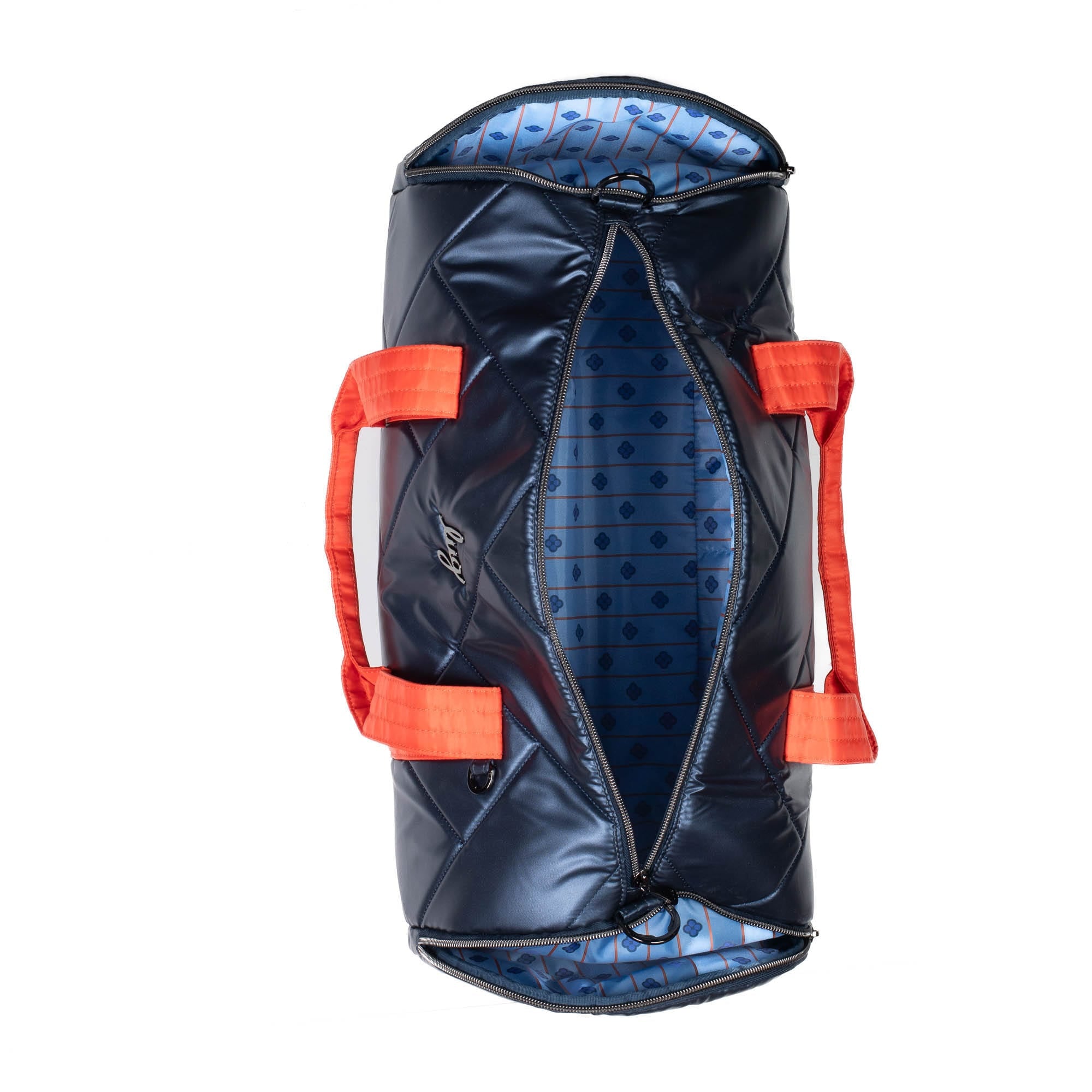 Rowboat Duffel Bag - METALLIC INDIGO PAPAYA - RowboatDuffle_METALLICINDIGOwPAPAYA_05