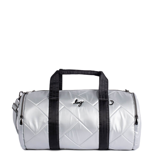 Rowboat Duffel Bag - - RowboatDuffle_METALLICSILVERwBLACK_01_890a09f0-8070-4f6b-8e2b-d0d8f47e8f49