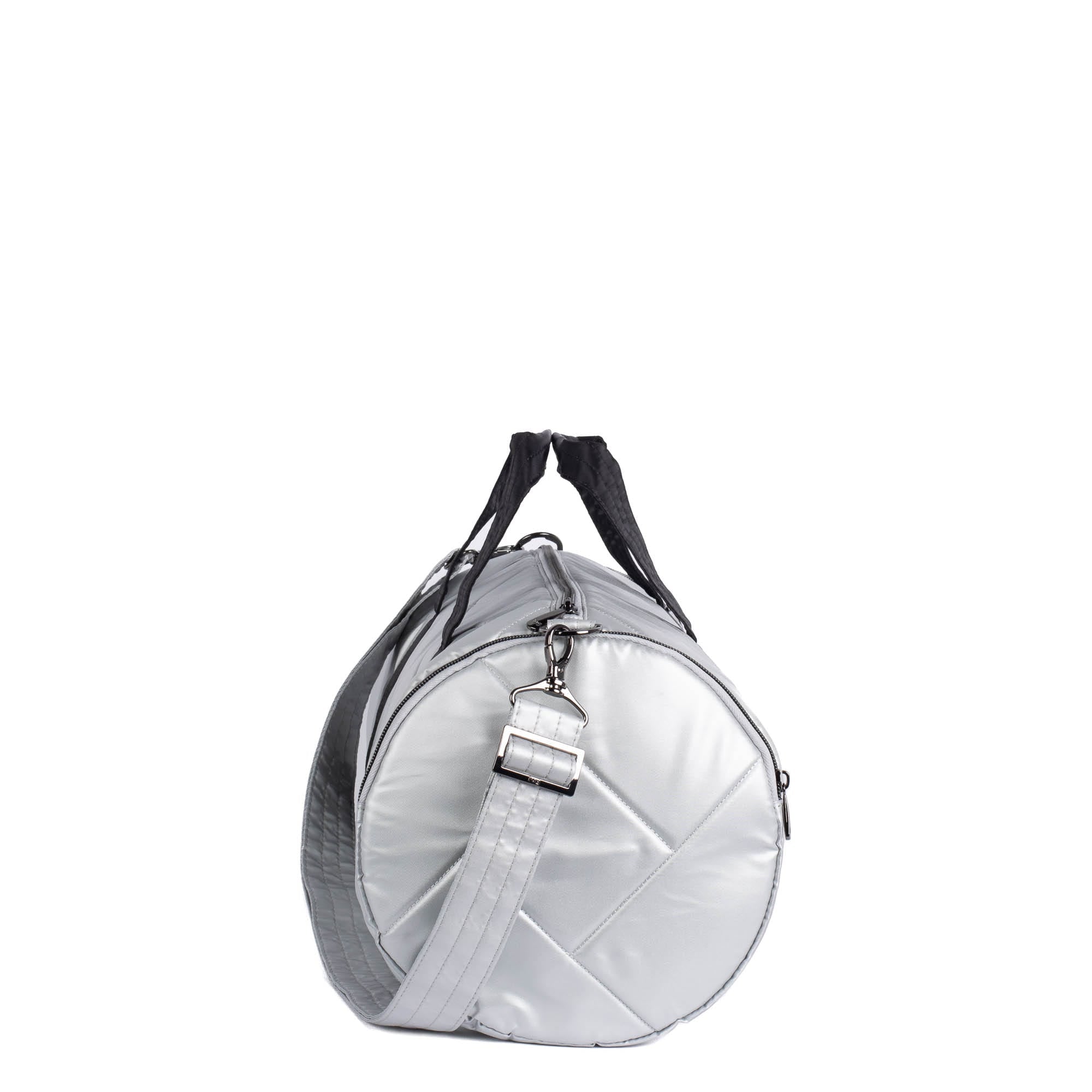 Rowboat Duffel Bag - METALLIC SILVER BLACK - RowboatDuffle_METALLICSILVERwBLACK_03