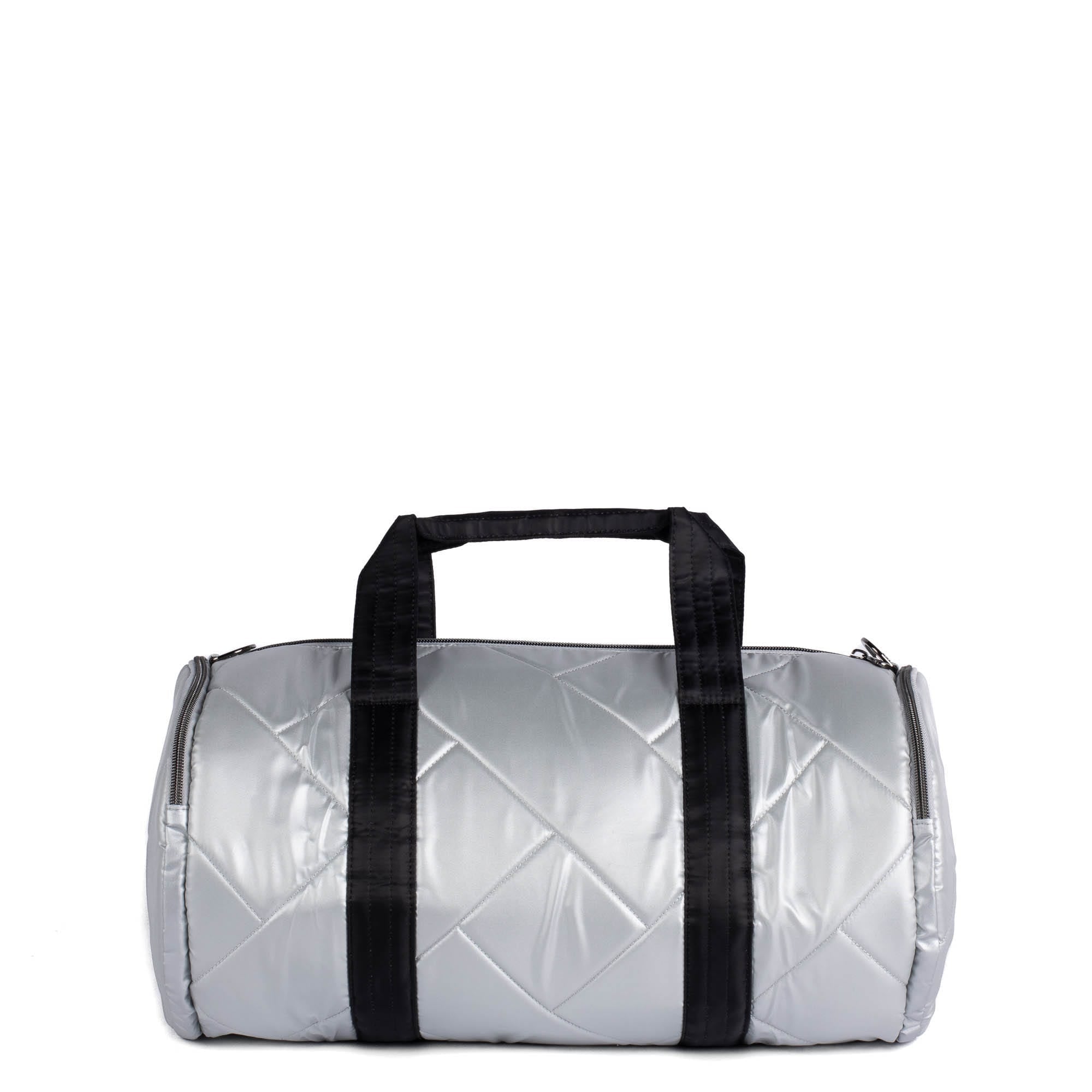 Rowboat Duffel Bag - METALLIC SILVER BLACK - RowboatDuffle_METALLICSILVERwBLACK_04