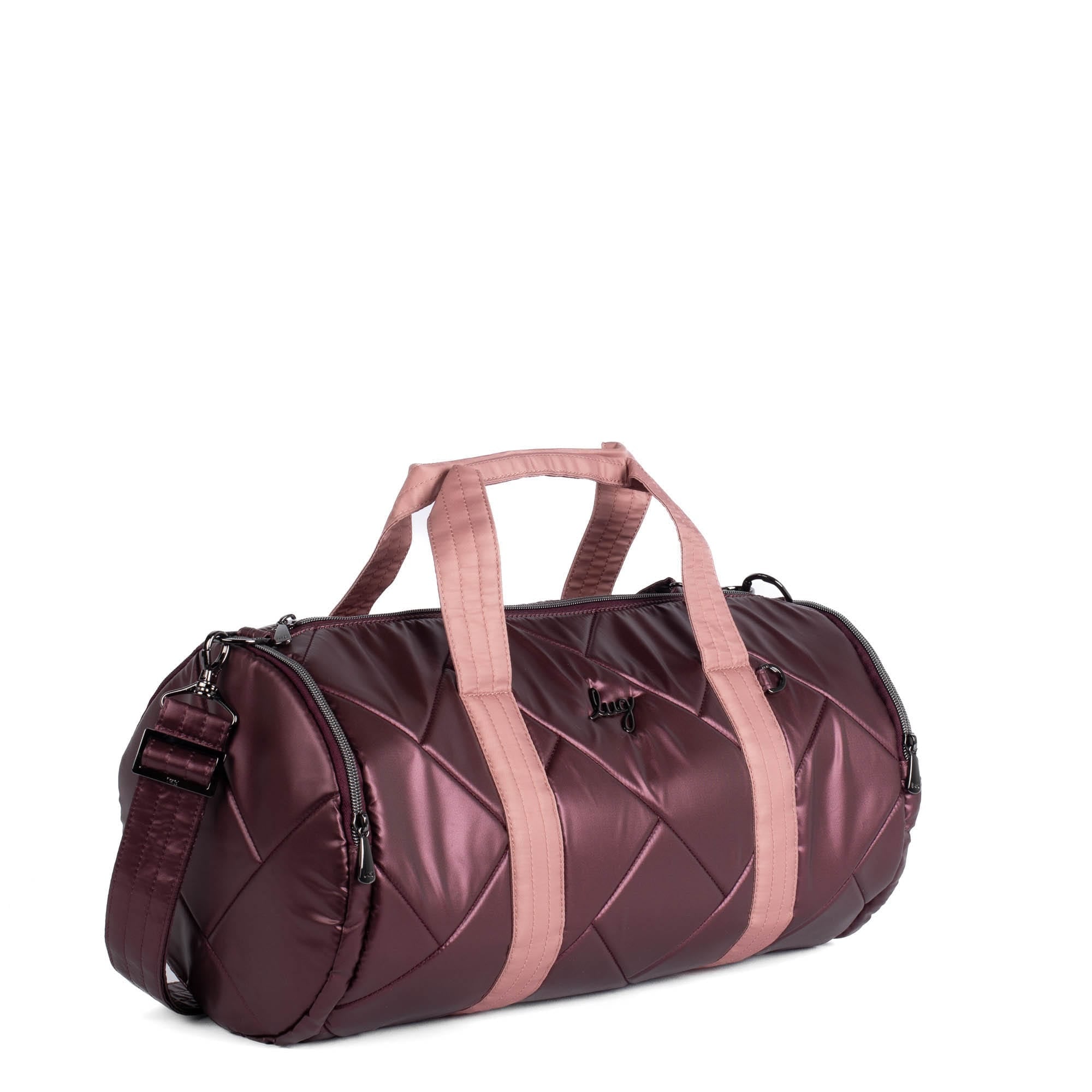 Rowboat Duffel Bag - METALLIC WINE BLUSH - RowboatDuffle_METALLICWINEwBLUSH_02