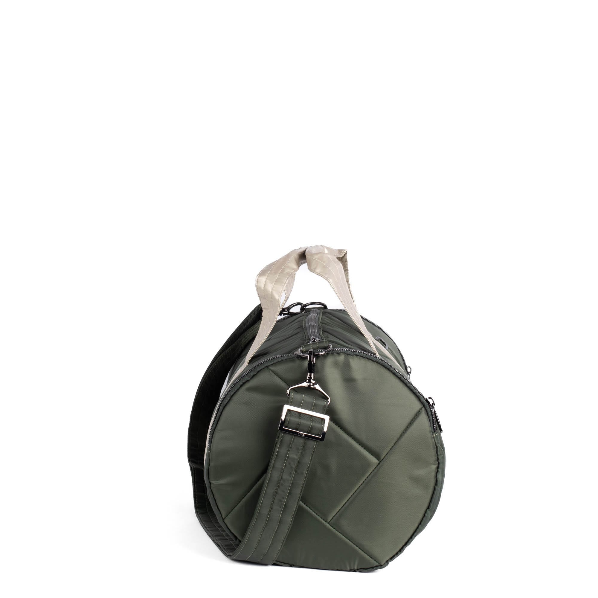 Rowboat Duffel Bag - OLIVE METALLIC CHAMPAGNE - RowboatDuffle_OLIVEwMETALLICCHAMPAGNE_03