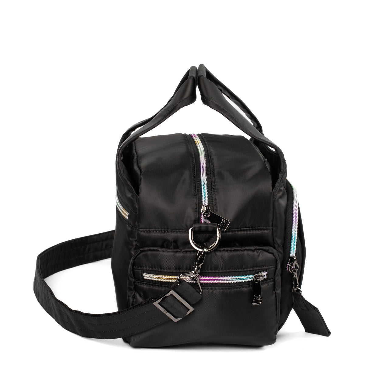 Rumble Satchel Bag - BLACK ICEPOP STITCH - Rumble_Black_03