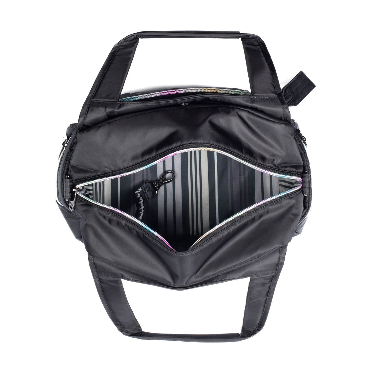 Rumble Satchel Bag - BLACK ICEPOP STITCH - Rumble_Black_05