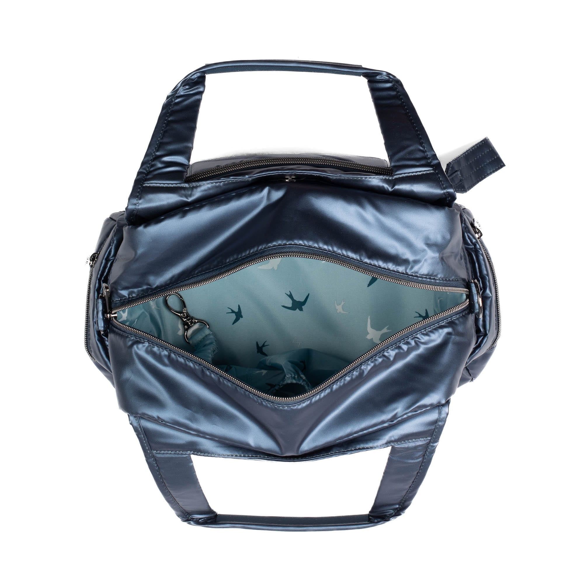 Rumble Satchel Bag - METALLIC INDIGO - Rumble_MetallicIndigo_05
