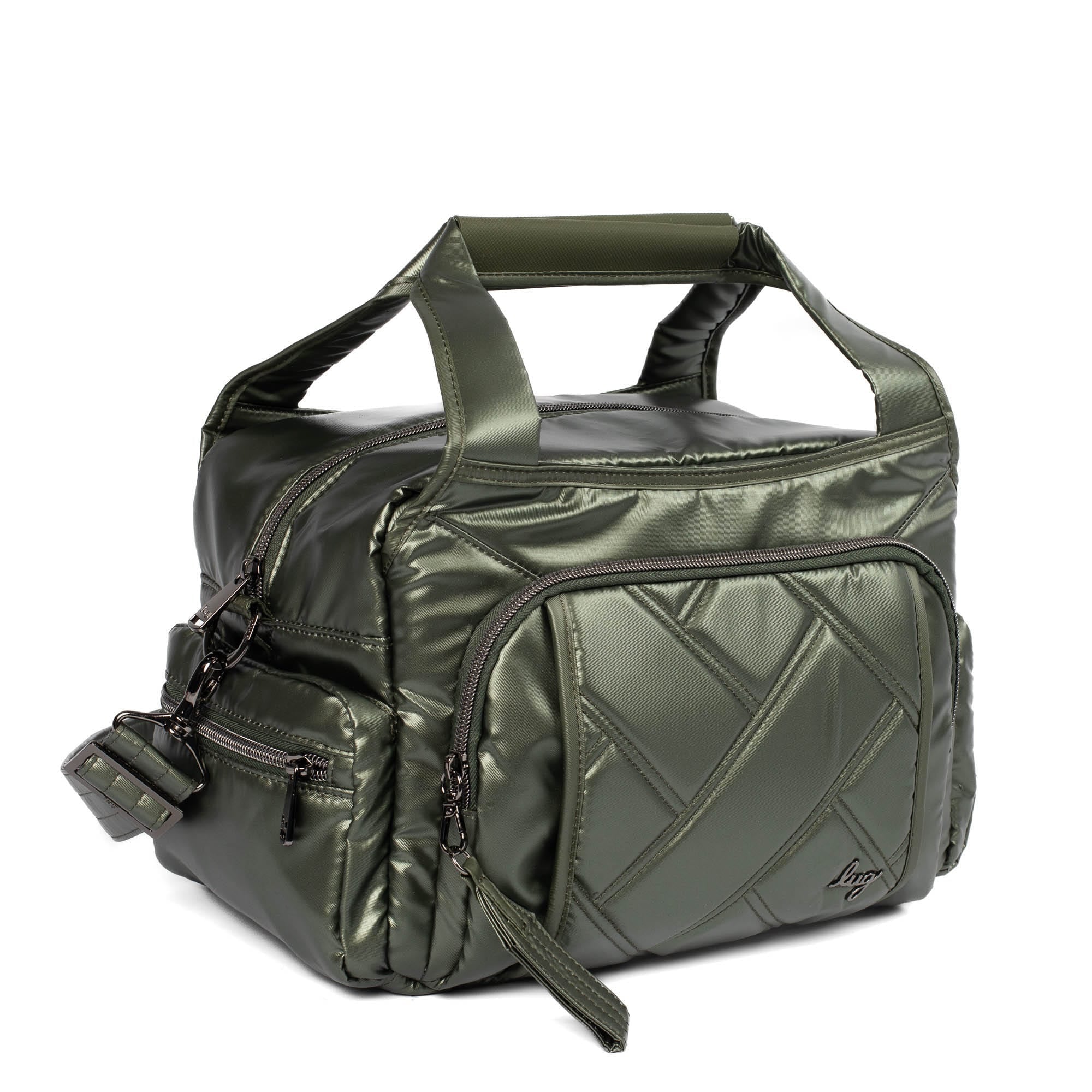 Rumble Satchel Bag - METALLIC OLIVE - Rumble_MetallicOlive_02